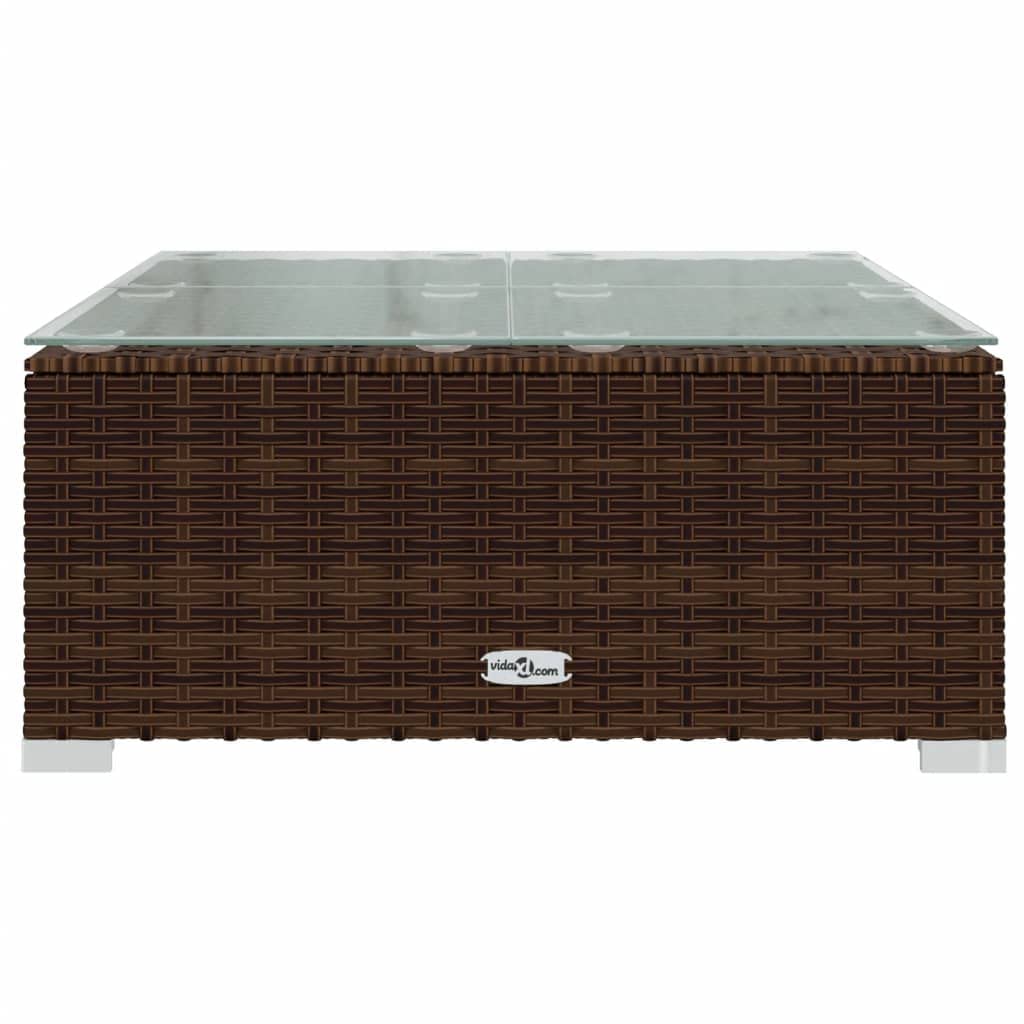 12-Piece Patio Lounge Set with Cushions - Weather-Resistant Brown Poly Rattan & Sturdy Steel Frame - Modular Outdoor Furniture for Garden, Backyard, Poolside & Patio Relaxation