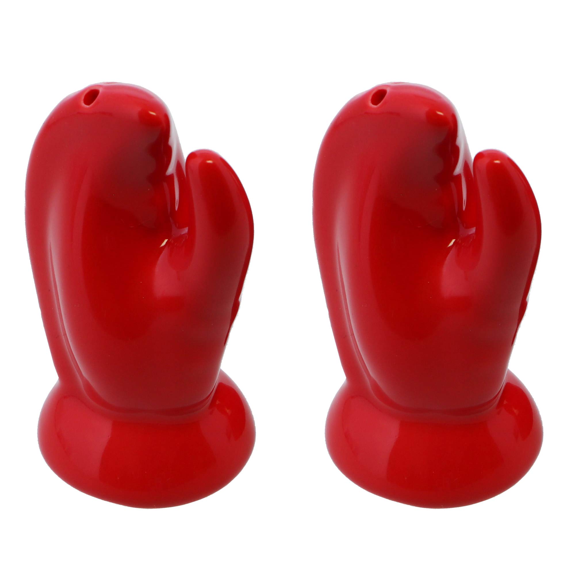 Premium Ceramic Salt and Pepper Shakers Set - Cute Lobster Claw Design Kitchen Décor for Dining Table, Restaurant, or Gift Giving