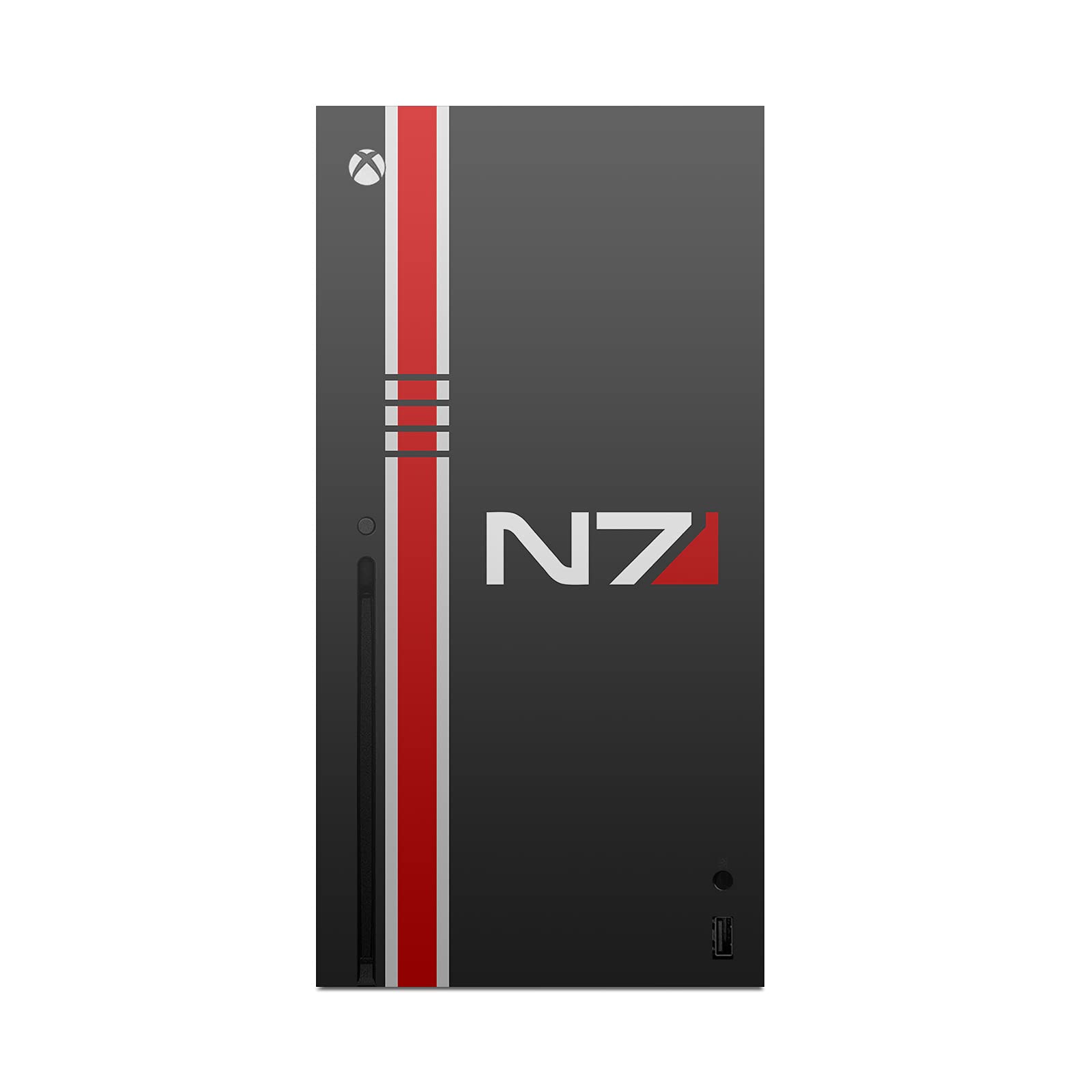 Official EA Bioware Mass Effect N7 Logo Legendary Vinyl Sticker for Xbox Series X Console & Controller - Gaming Skin Decal | Perfect for Gaming Setups & Collector Displays