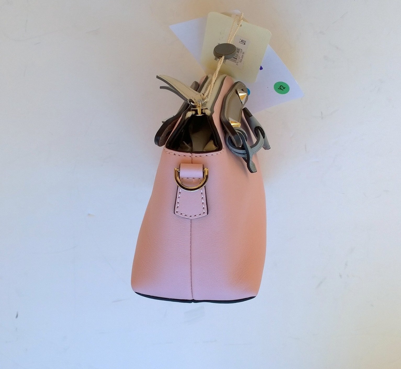 Fendi By The Way Boston Baby Bag - Pink Leather Crossbody Purse with Adjustable Strap | Perfect for Moms, Travel & Everyday Use