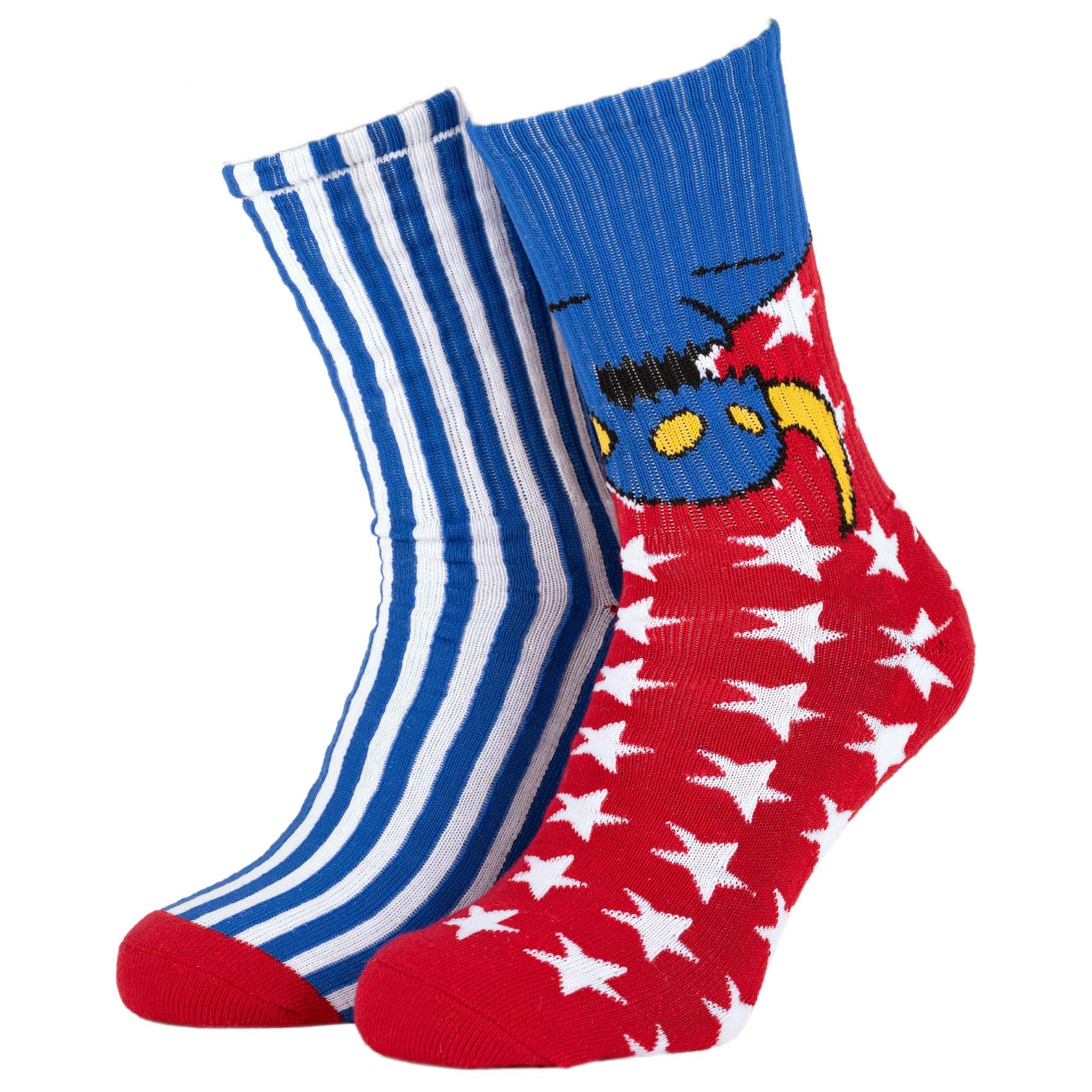 Toy Machine American Monster Socks - Red | Cool Skateboard Socks for Men & Women | Perfect for Skateboarding, Streetwear & Casual Outfits
