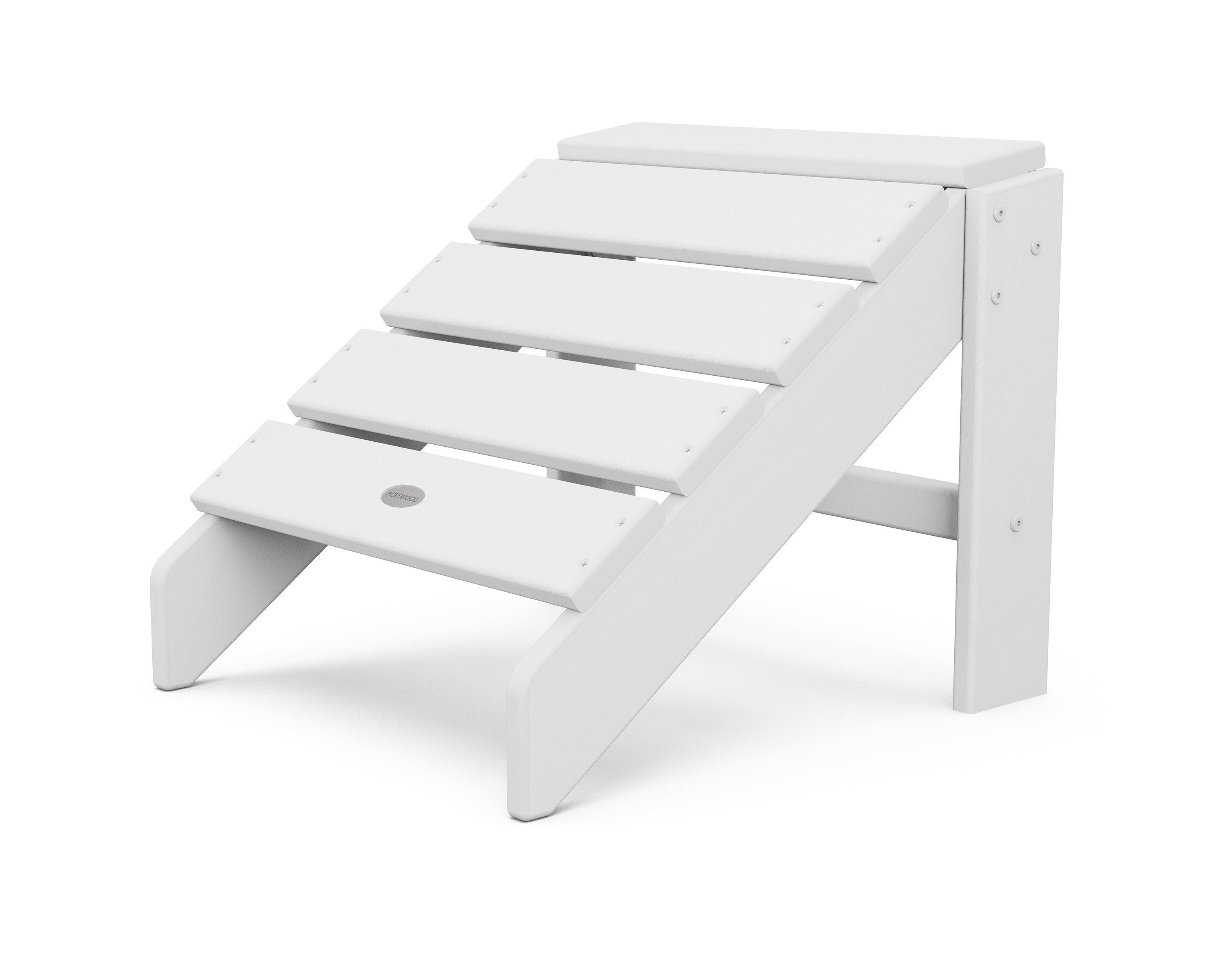 POLYWOOD South Beach Outdoor Ottoman - Weather-Resistant Patio Furniture for Poolside, Deck, or Garden Relaxation