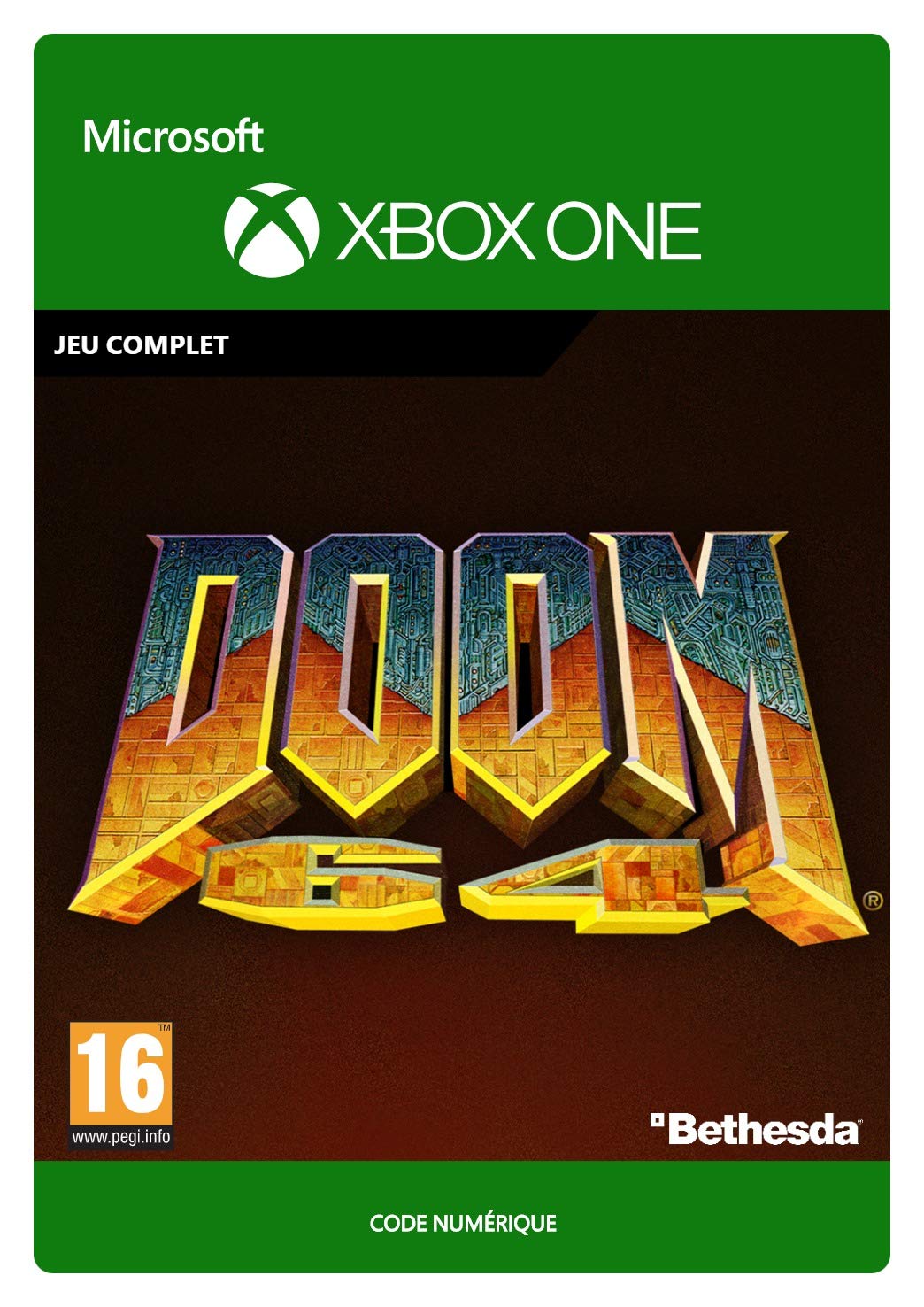 DOOM 64 Standard Edition - Digital Download Code for Xbox One | Classic Horror FPS Game | Perfect for Gamers Who Love Retro Shooters & Action-Packed Adventures