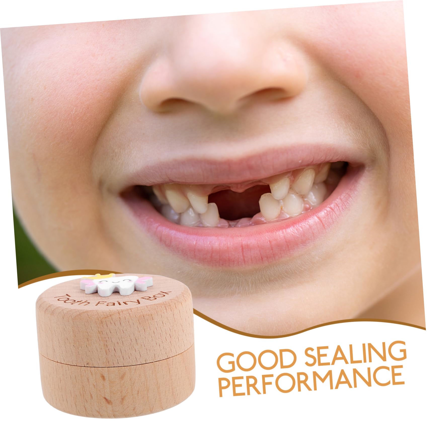 VOSAREA Wooden Tooth Box for Kids - Children's Tooth Holder & Baby Teeth Storage Organizer - Perfect for Tooth Fairy Gifts, First Lost Tooth Keepsake, and Memory Preservation