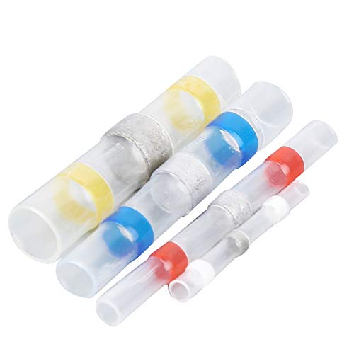 Heat Shrink Connectors - Waterproof Insulated Wire Terminals for Electrical Wiring | Industrial Electrician Tools for Automotive, Marine & Home DIY Projects