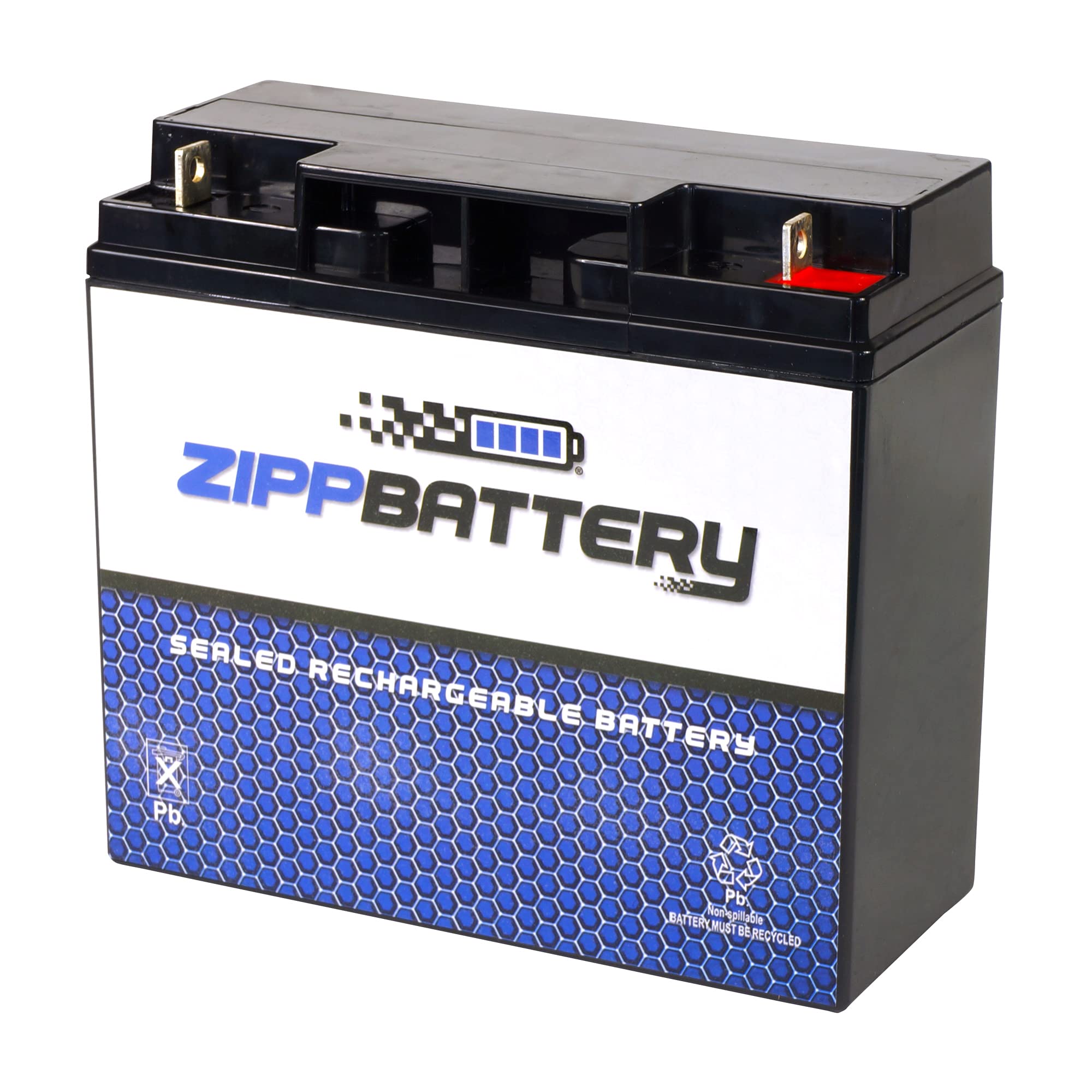 12V 20AH 240W Sealed Lead Acid (SLA) Rechargeable Battery with T3 Terminals - Power Backup for Solar Systems, UPS, Emergency Lights & Medical Equipment by Zipp Battery