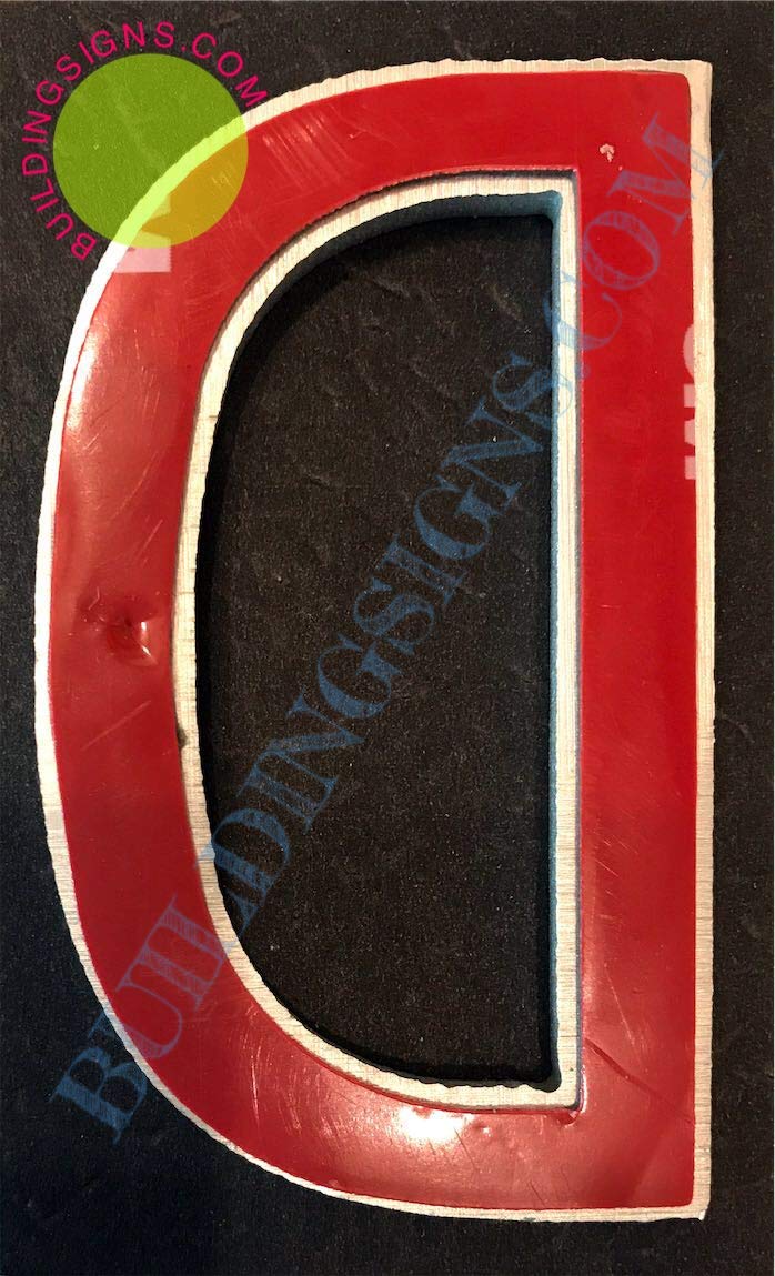 2.75 Inch Aluminum Letter D Sign - Brush Silver Finish, Double Sided Tape, Rust-Free - Elegant Door Number for Home & Office Decor