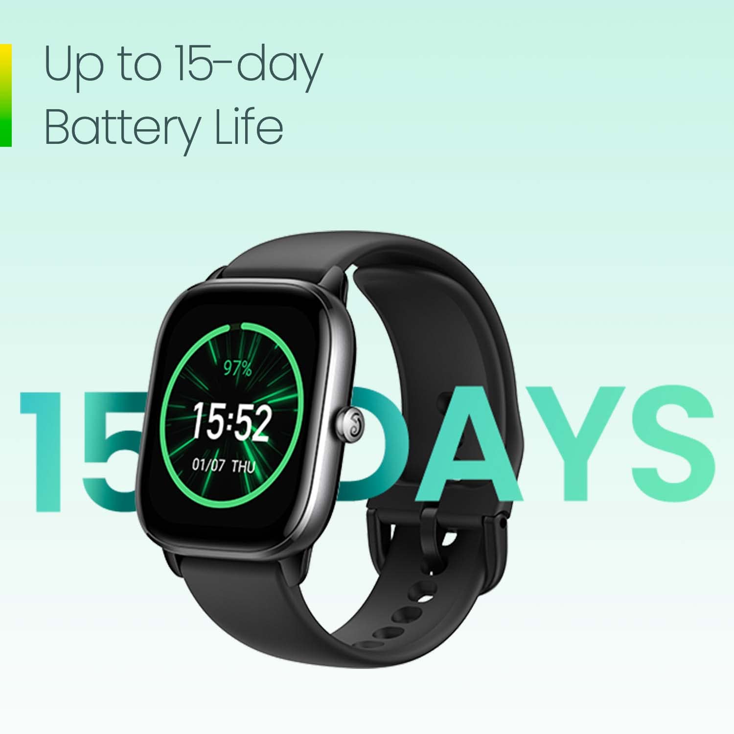 Amazfit GTS 4 Mini Smart Watch for Women & Men - Alexa Built-in, GPS Fitness Tracker with 120+ Sport Modes, 15-Day Battery, Heart Rate & SpO2 Monitor - Compatible with Android & iPhone (Black) - Perfect for Running, Gym Workouts & Daily Activity Tracking