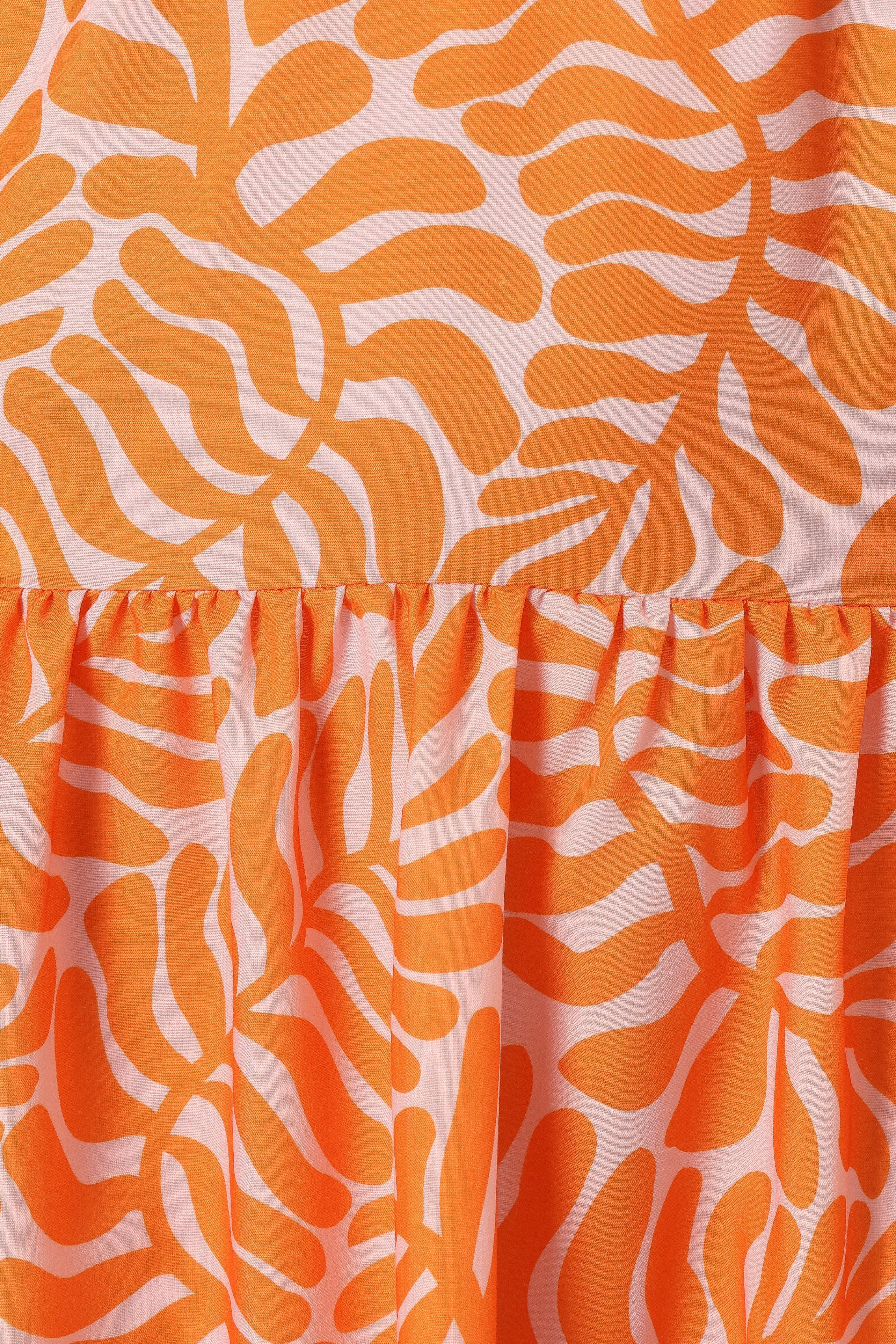 Dalton Cut Out Maxi Dress - Floral Orange Print Summer Dress for Women | Beach Vacation, Date Night, Party Outfit