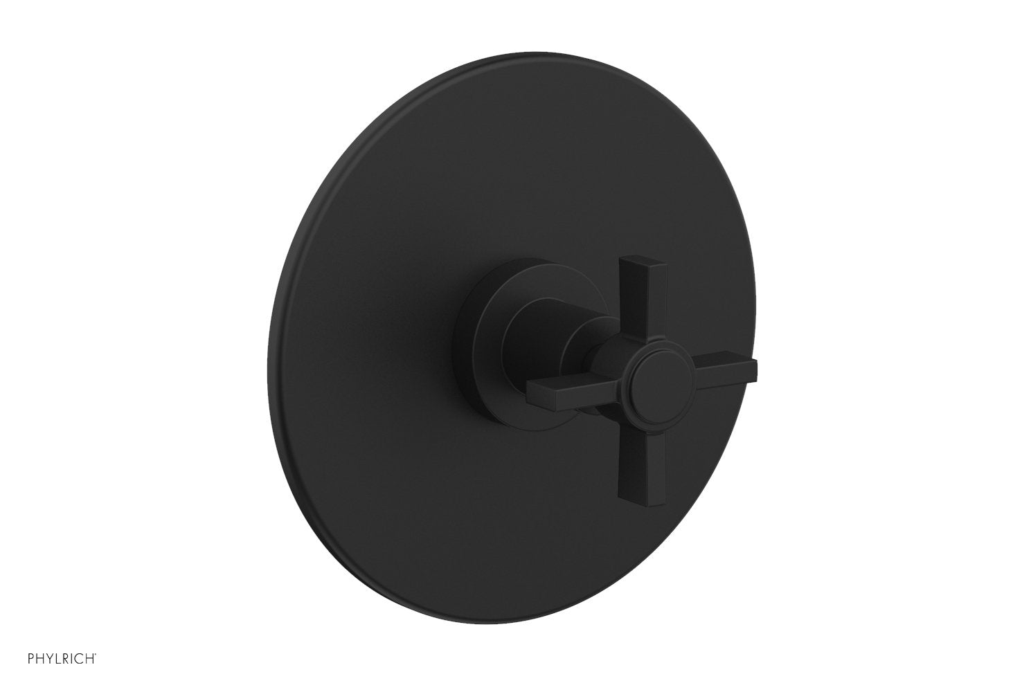 BASIC 1/2 Thermostatic Shower Trim with Blade Cross Handle - DTH137 - Perfect for Modern Bathroom Renovations & Spa-Like Shower Experience