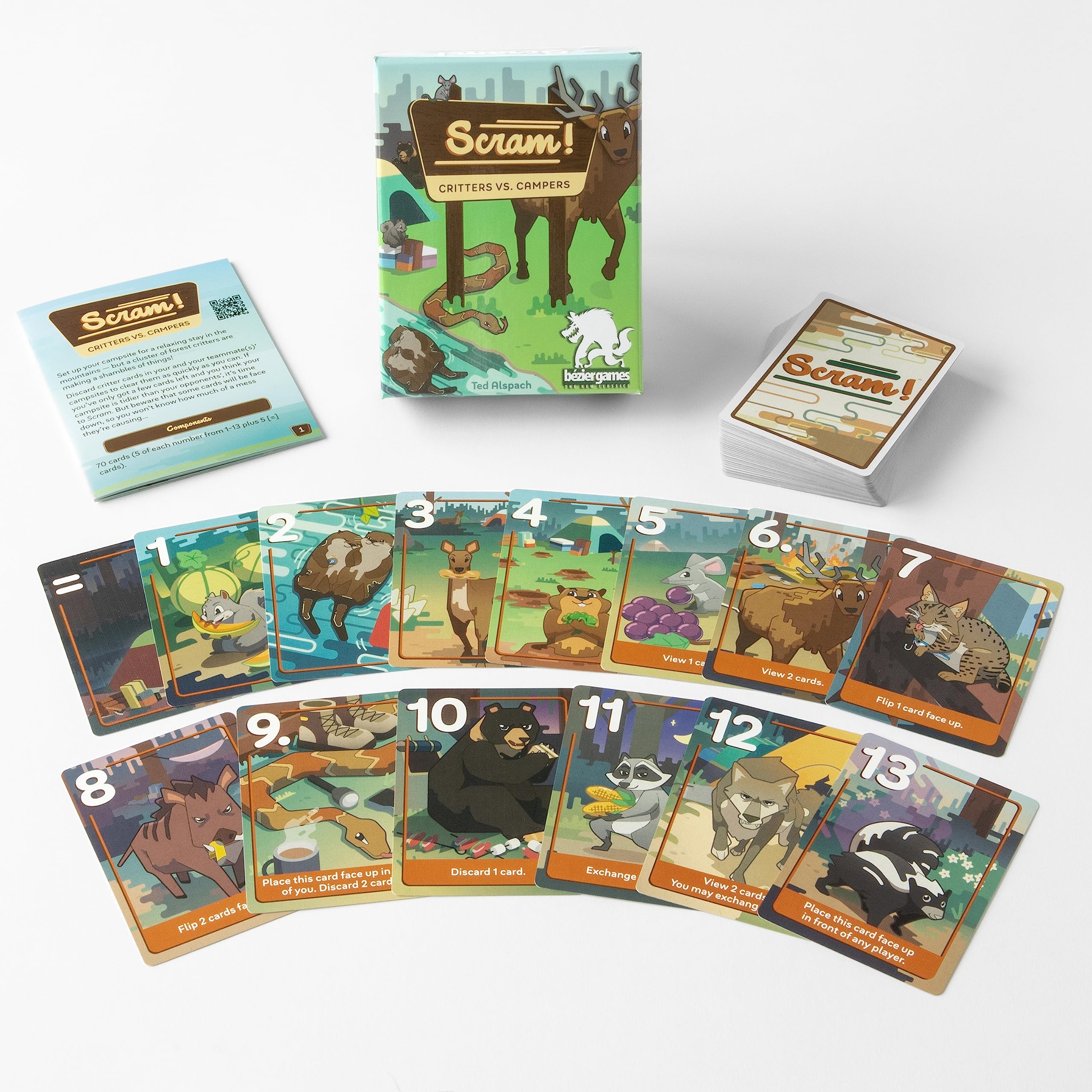 Scram! - Fast-Paced Family Card Game for Kids & Adults | Exciting Party & Travel Entertainment | Perfect for Game Nights, Camping & Road Trips