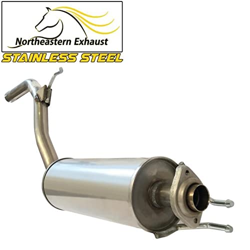 Stainless Steel Exhaust Resonator for Honda Civic 2006-2011 1.8L Sedan - Direct Fit Replacement with Free Gaskets, Clamps & Hardware - Improves Engine Performance & Sound - Perfect for Daily Driving & Car Upgrades