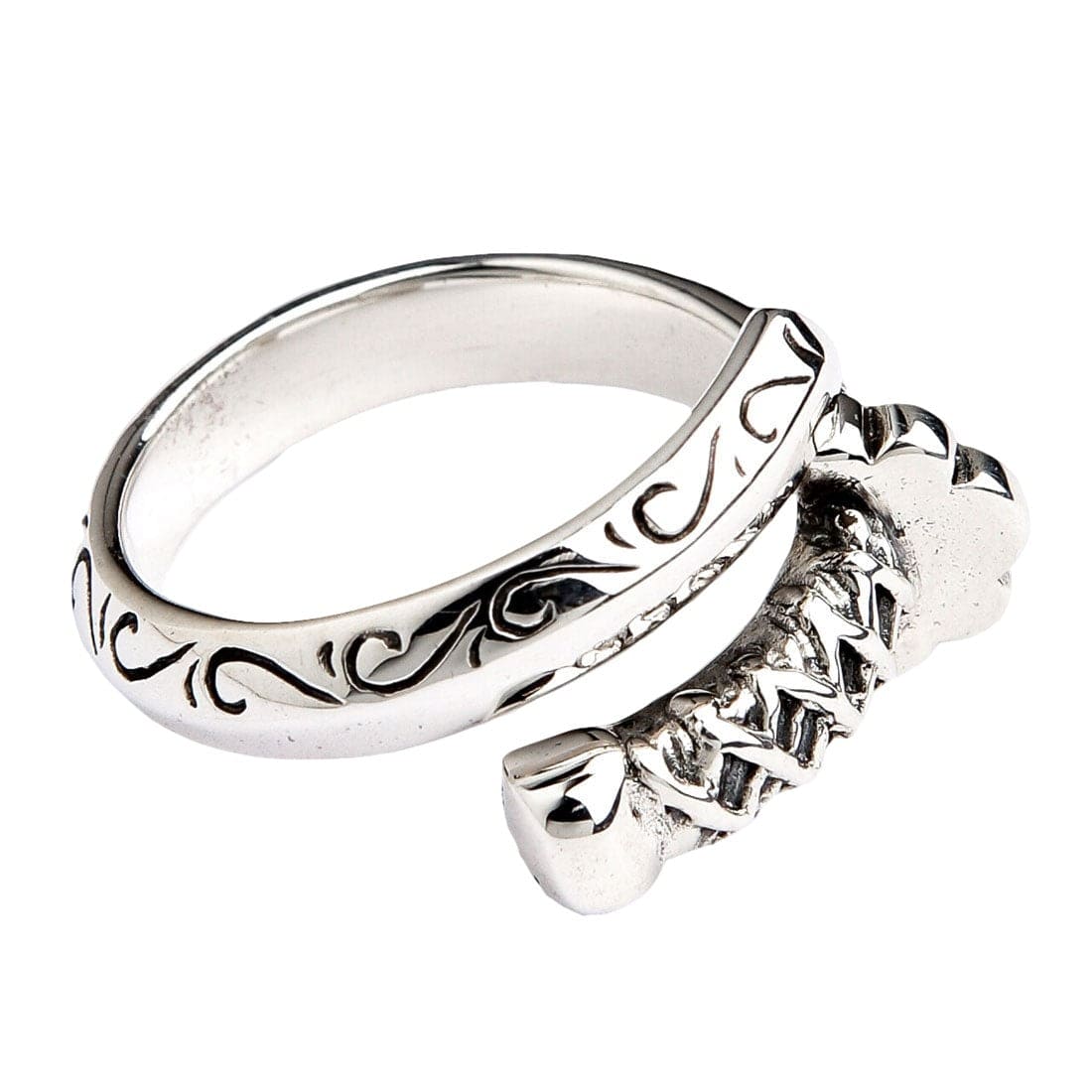 Authentic Japanese Samurai Sword 925 Sterling Silver Ring for Men - Handcrafted Samurai Jewelry - Perfect for Cosplay, Gift Giving & Martial Arts Enthusiasts