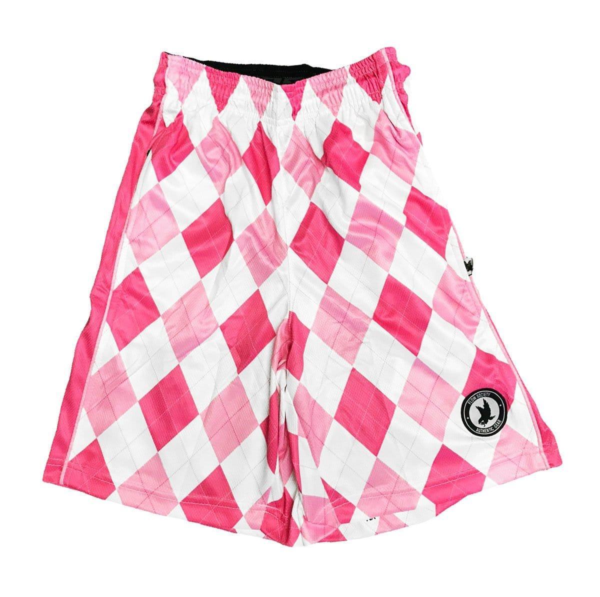 Boys Argyle Pink Attack Shorts - Stylish & Comfortable Knit Shorts for Active Boys - Perfect for School, Playdates & Outdoor Adventures