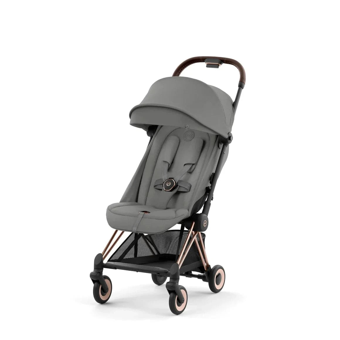 Cybex Coya Stroller - Rose Gold & Mirage Grey | Open Box | Lightweight Compact Baby Stroller for Travel, Shopping & City Walks