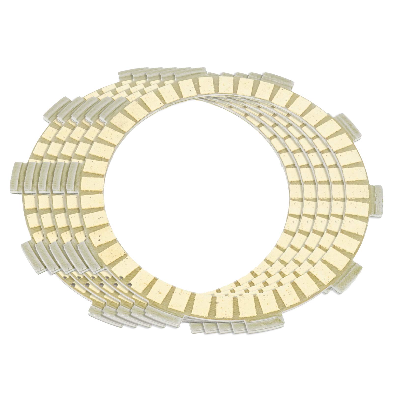 Caltric Clutch Friction Plates for Yamaha Moto-4 225 YFM225 (1986-1988) - Replacement Parts for ATV & Off-Road Motorcycle Maintenance & Repair