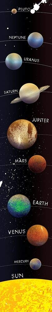 Planets Almost in Alignment Jace Grey Poster Print - Multicolor Space Art for Home Decor, Office & Gifts