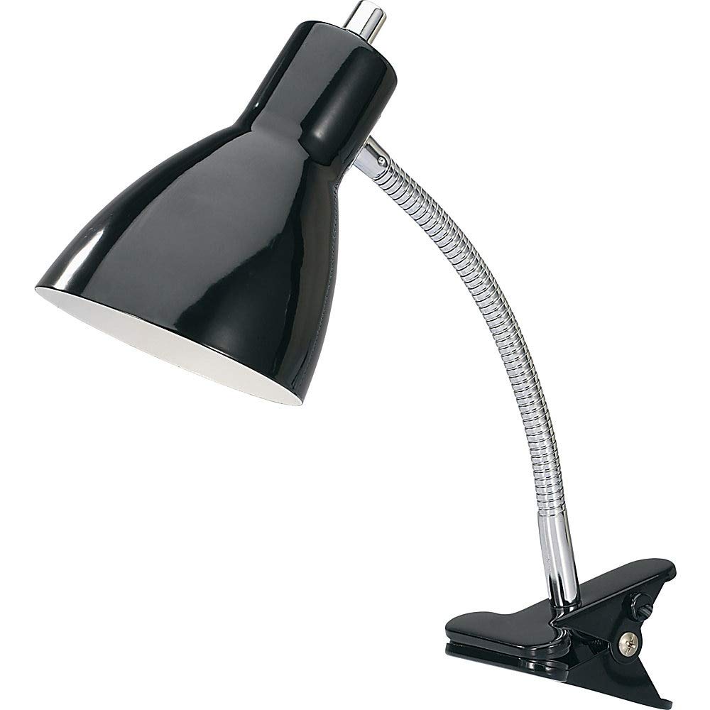 Lorell 10W LED Clip-On Desk Lamp - Energy Efficient Adjustable Task Light for Reading, Studying & Office Work