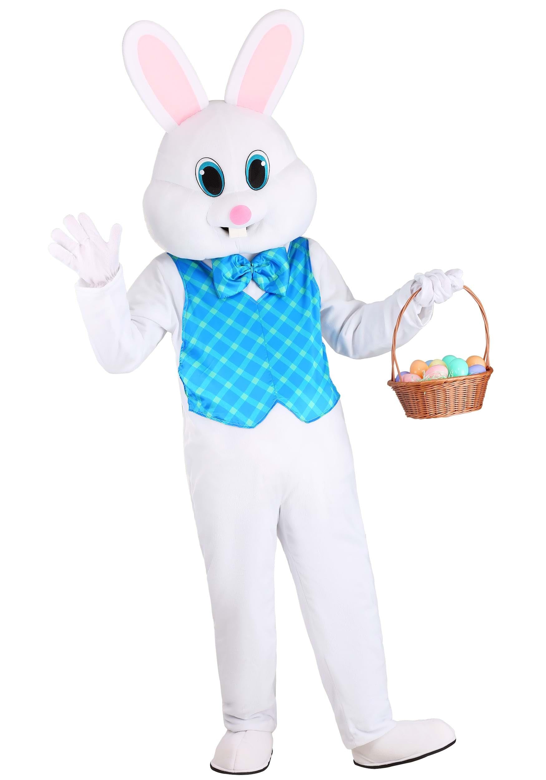 Deluxe Adult Easter Bunny Costume - Realistic Rabbit Mascot Suit for Halloween & Easter Parties - Perfect for Cosplay, Themed Events, and Holiday Celebrations