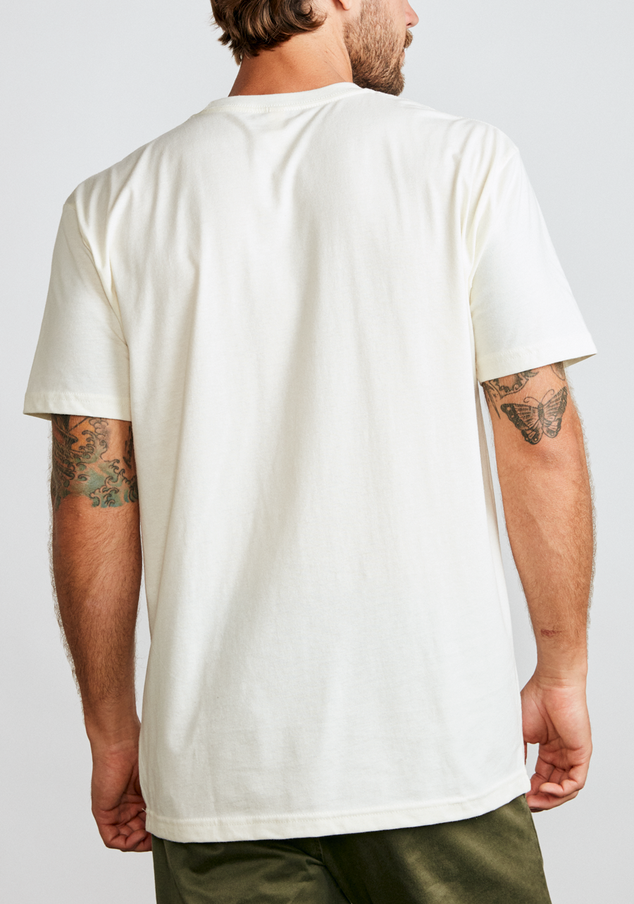 OG Script Eco Repreve® T-Shirt - Natural & Black | Sustainable Recycled Fabric | Perfect for Casual Wear & Outdoor Activities