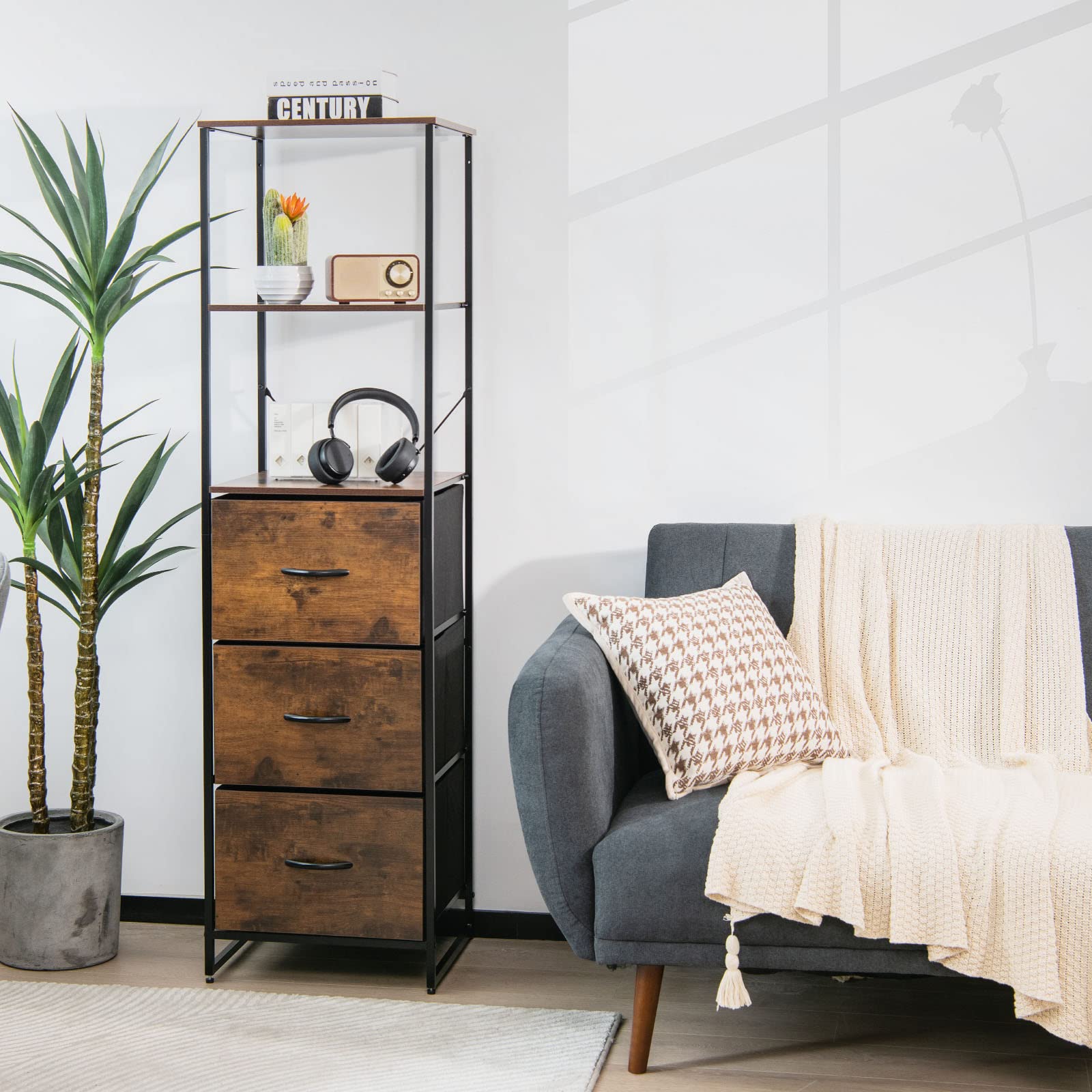 Giantex 6-Tier Storage Cabinet - 61.5