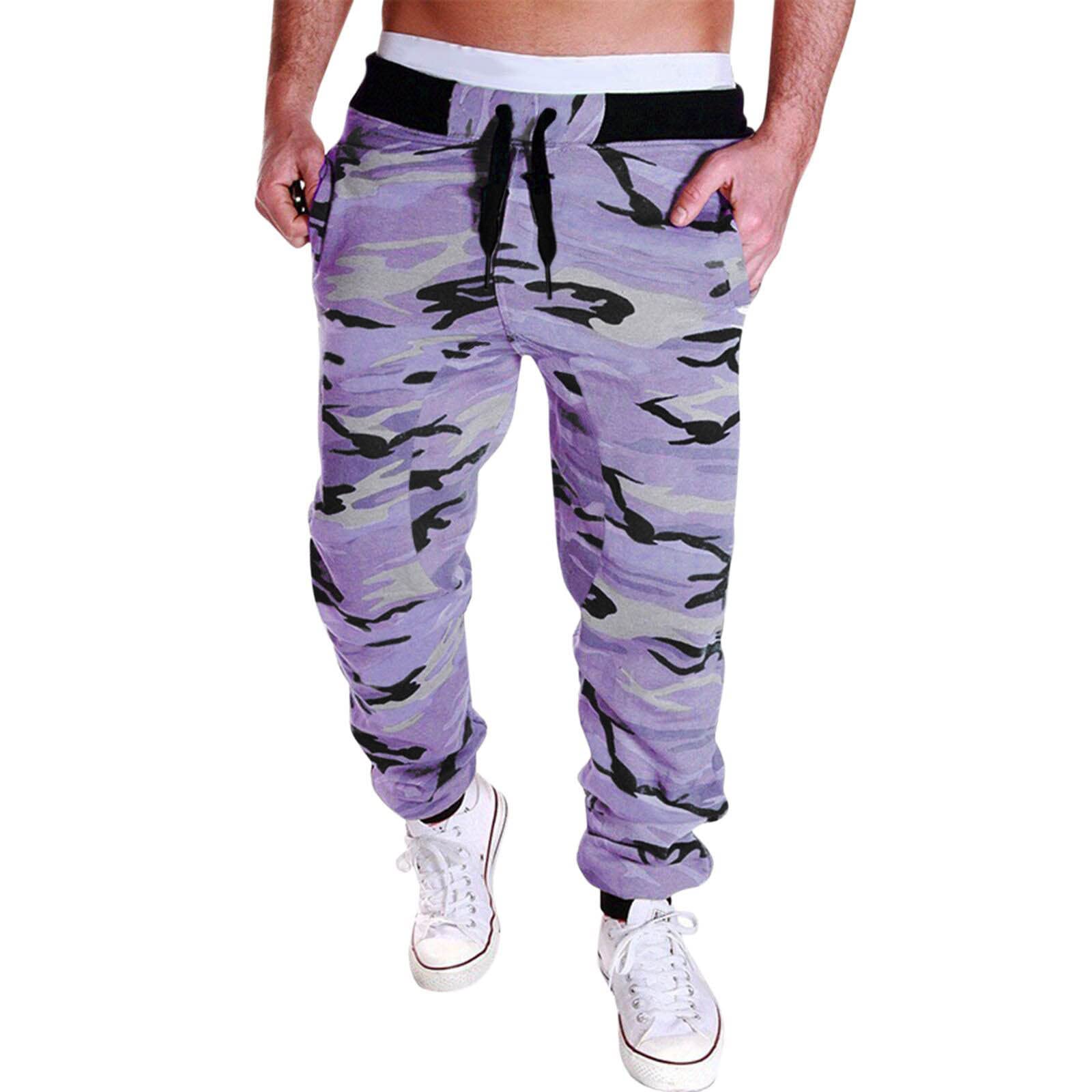 Men's Camouflage Cargo Pants - Loose Fit Casual Long Trousers with Multiple Pockets | Outdoor Hiking, Workwear & Streetwear Fashion