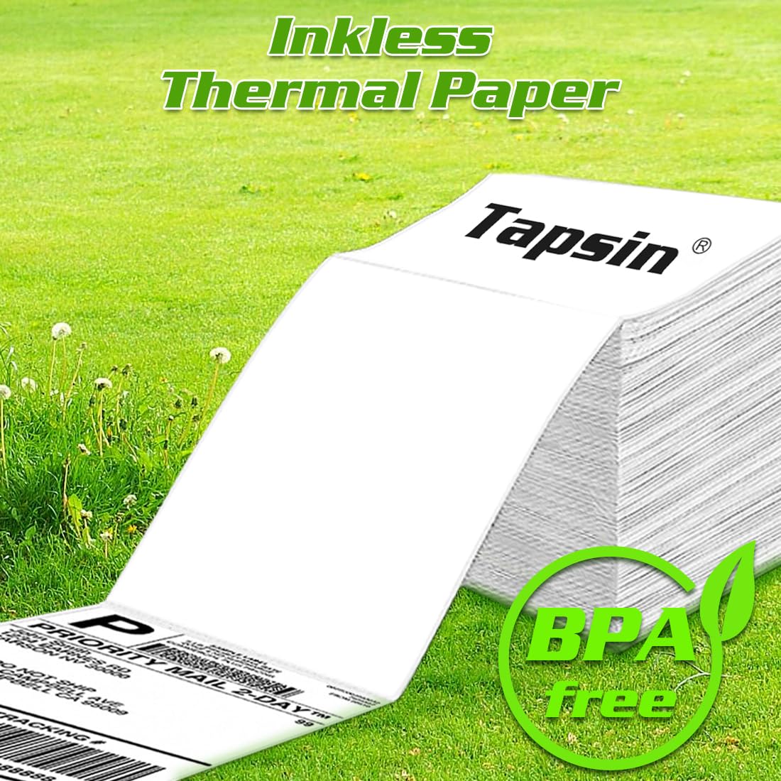 4x6 Thermal Shipping Labels - 1000 Pack Perforated FanFold Sticker Paper for Rollo, Zebra, Nelko Direct Thermal Printers | Durable, Writable Labels for E-commerce, Logistics & Small Business Shipping Needs