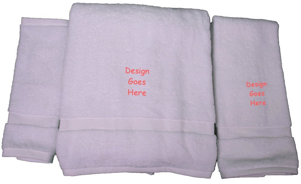 Premium Bath Towel Set with Embroidered Walleye Fish Design - Soft & Absorbent Cotton Towels for Spa, Bathroom, Pool & Beach Use