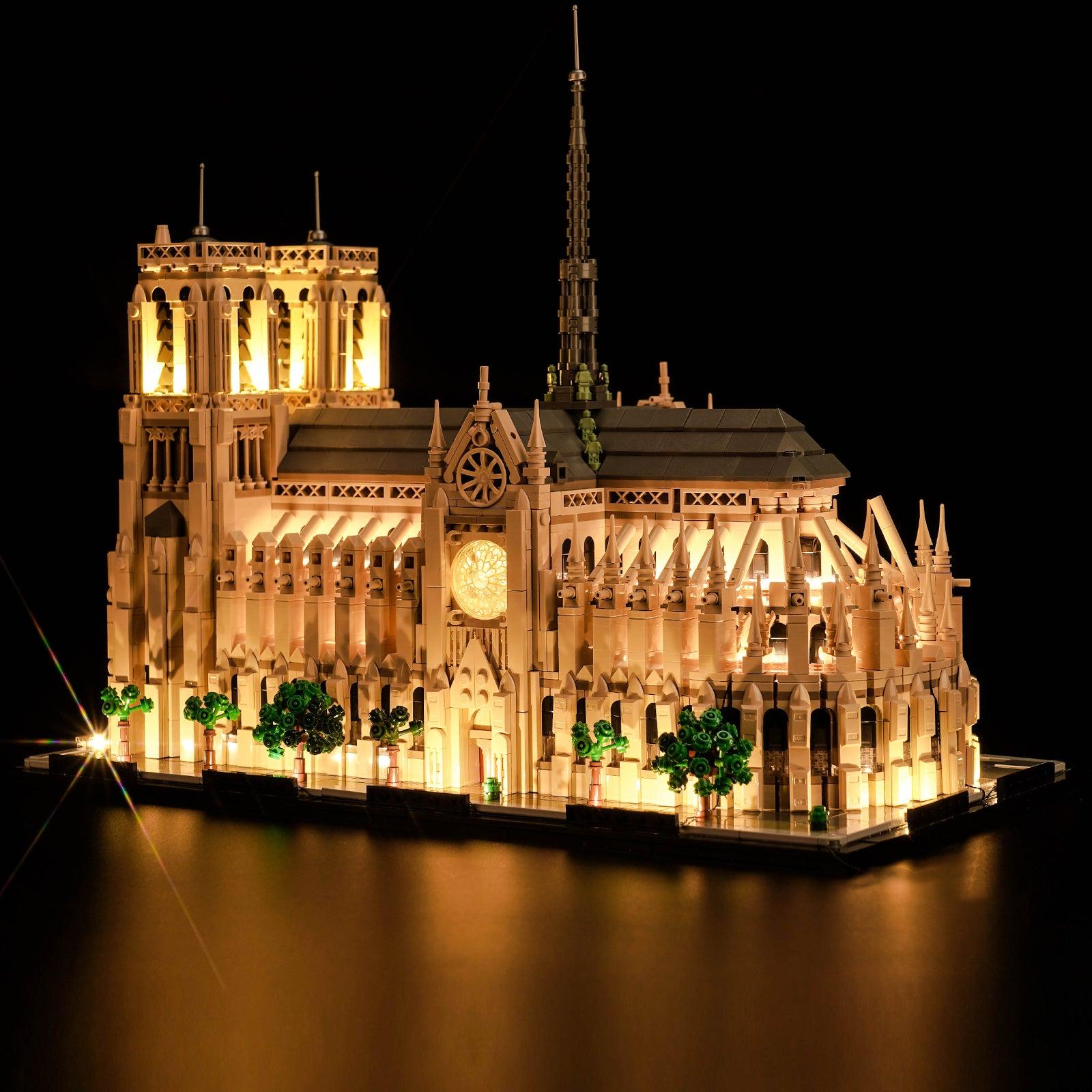 Lego Architecture Notre Dame de Paris 21061 Light Kit - LED Lighting Set for Lego Models | Perfect for Home Decor, Display & Gift Giving