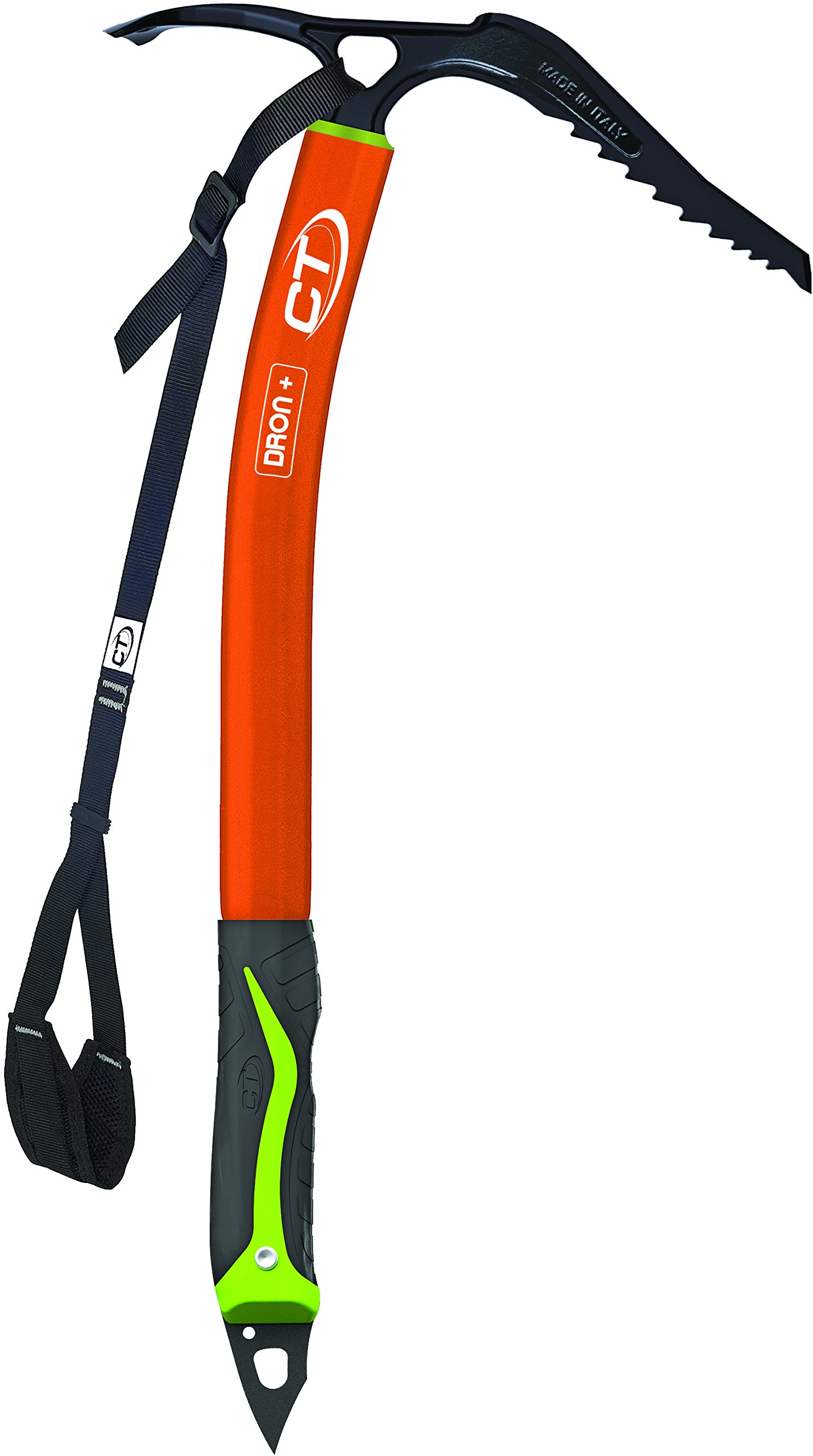 Dron Plus 3i80459zyvfctst Ice Axe - Orange/Black - One Size - Perfect for Mountain Climbing, Hiking & Winter Outdoor Adventures