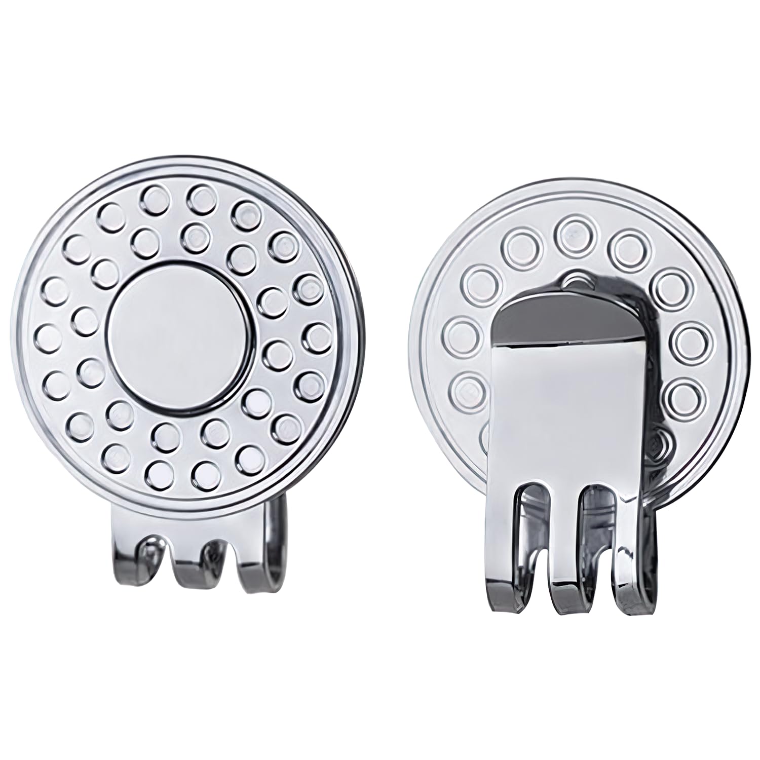 12PCS Magnetic Golf Hat Clips - Nickel-Plated Alloy Ball Marker Holders for Golf Caps & Gloves | Professional Golf Training Accessories | Perfect for Golf Course, Driving Range & Practice Sessions