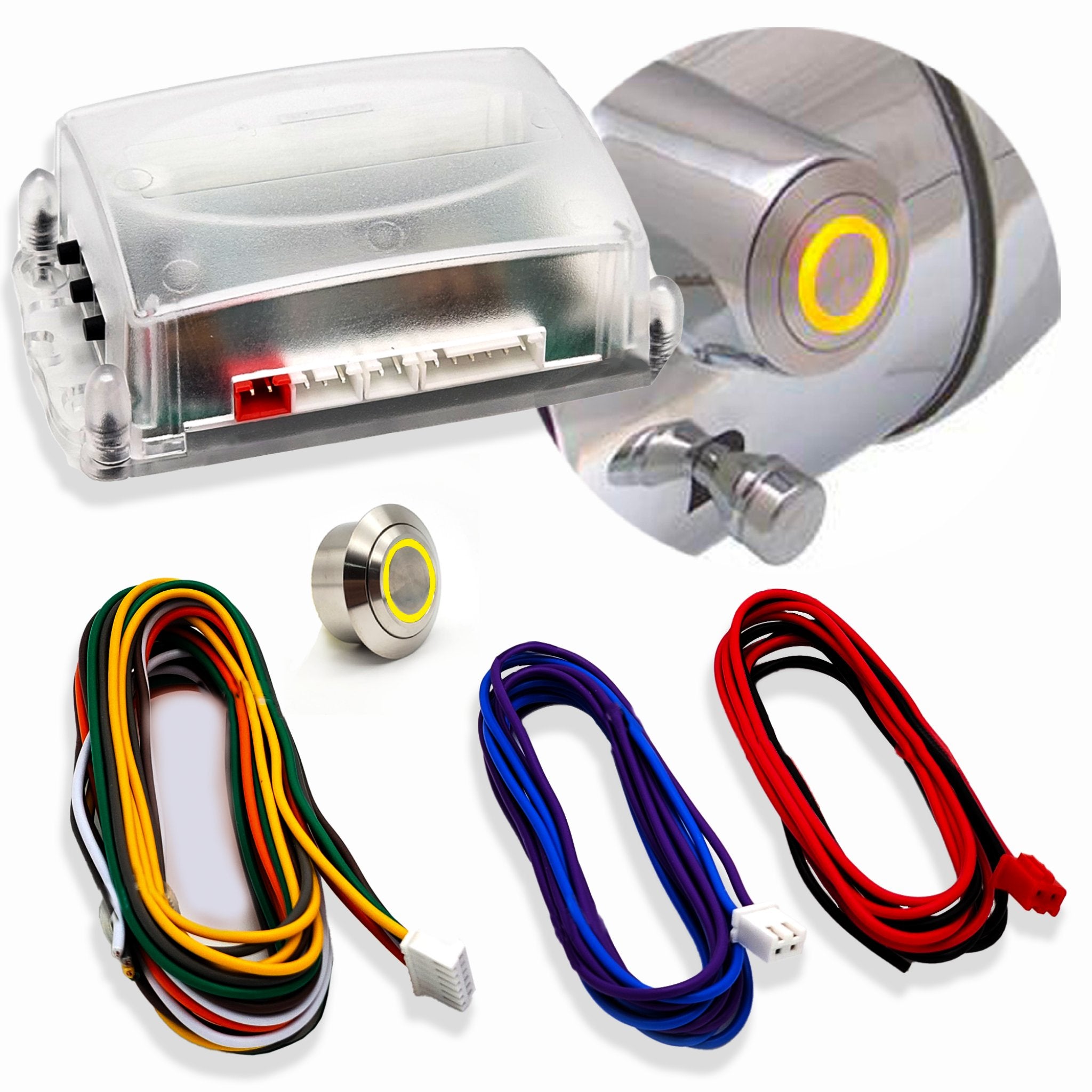 1901-1907 Oldsmobile Model B 12V Conversion Kit - Direct Fit Ignition to Push Button Start Column Insert | Upgrade for Classic Cars & Vintage Restoration Projects