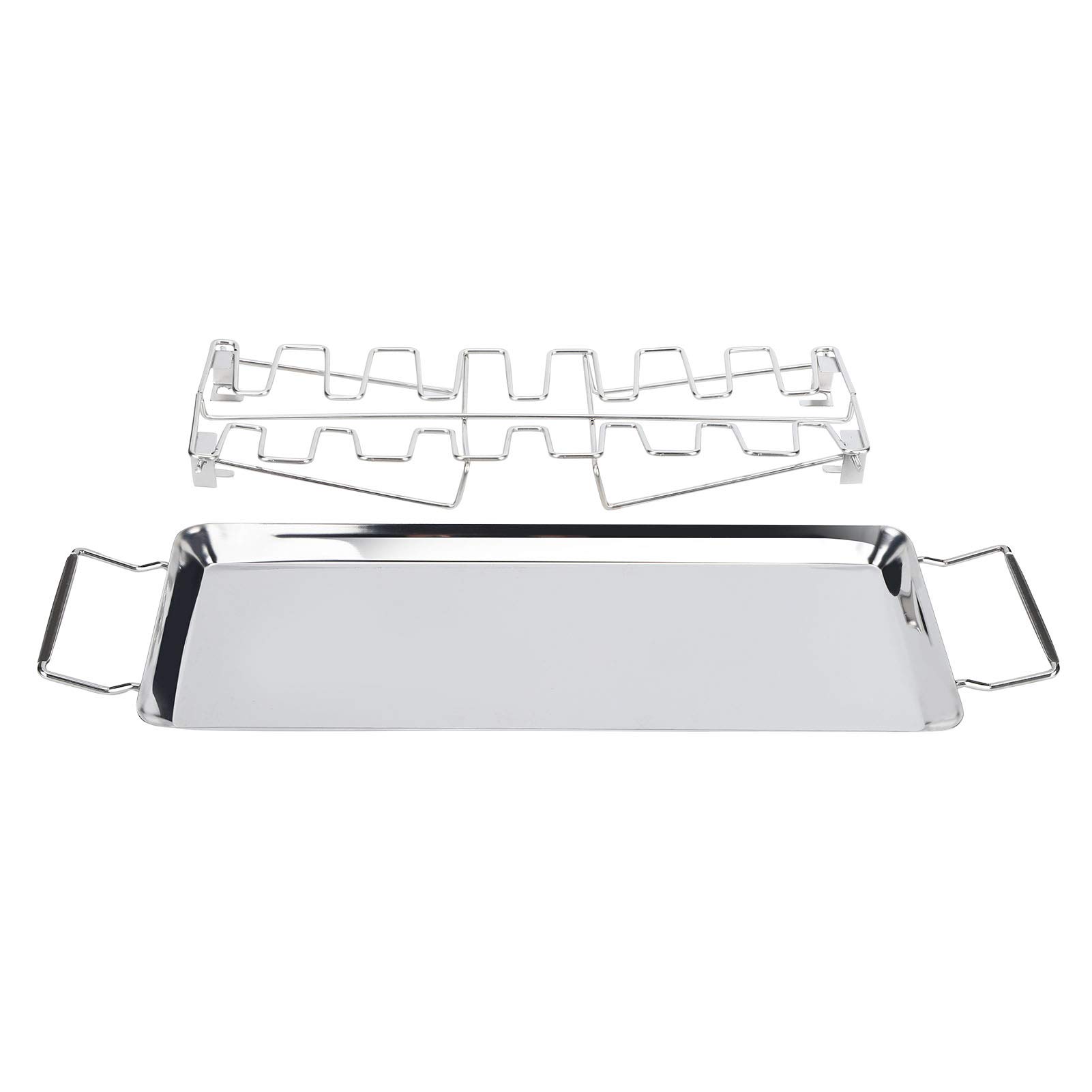 Best BBQ Chicken Roaster Rack - Heavy Duty Stainless Steel Rotisserie for Grilling Whole Chicken, Legs & Turkey - Perfect for Outdoor Cooking, Camping & Backyard Barbecues