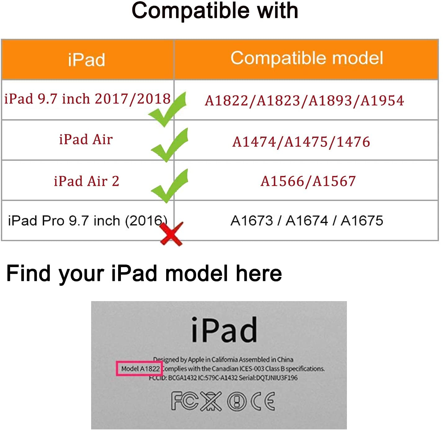 Premium 360° Rotating Multi-Angle Stand Case for iPad 9.7 (5th/6th Gen 2017/2018), iPad Air 2 & Air 1 - Auto Sleep/Wake Protective Cover with Folio Design (Apricot Blossom) - Perfect for Work, Study & Entertainment