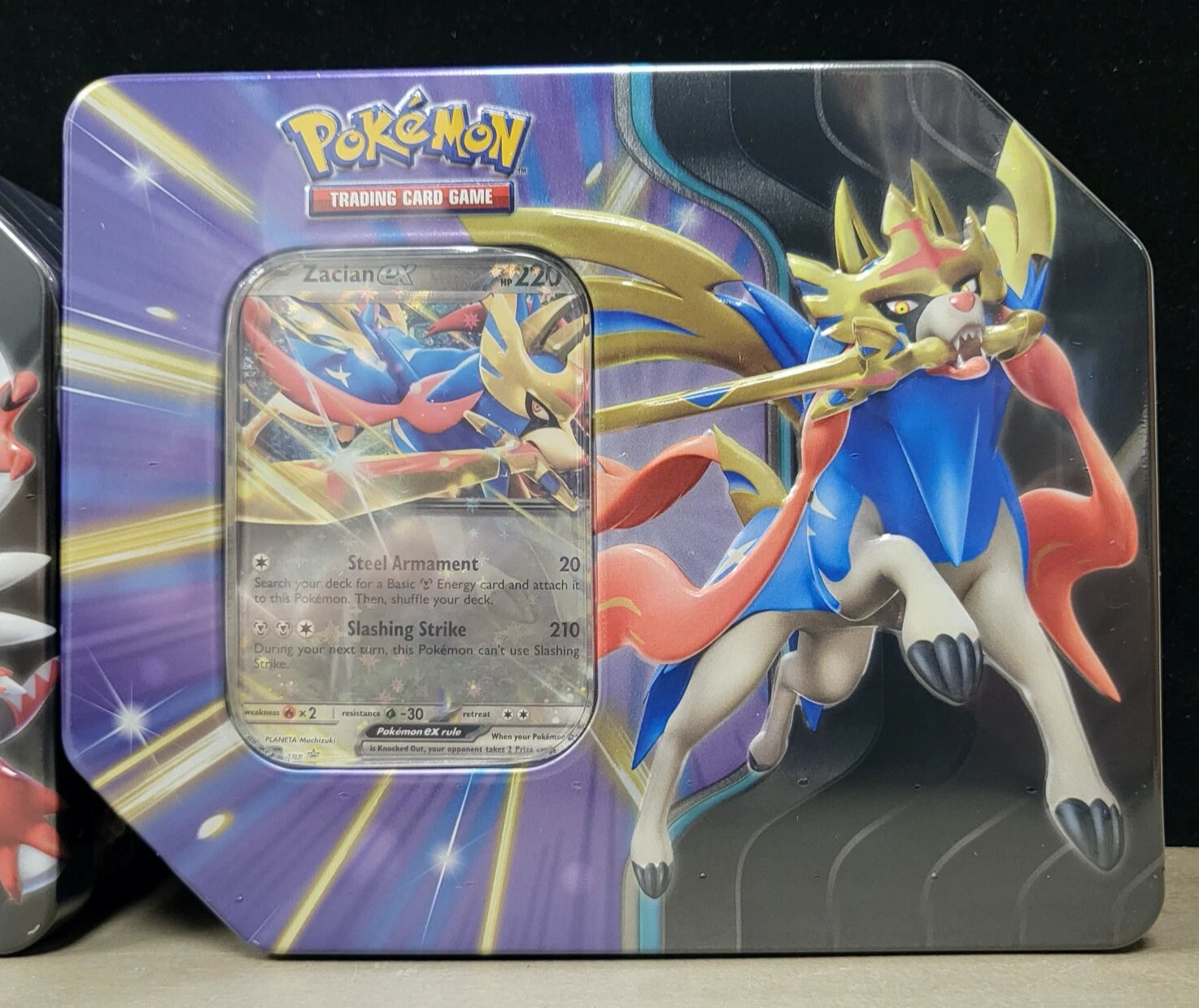 Pokemon TCG Slashing Legends Tin Set of 2 - Scarlet & Violet Expansion | Collectible Trading Cards for Battles & Gifts