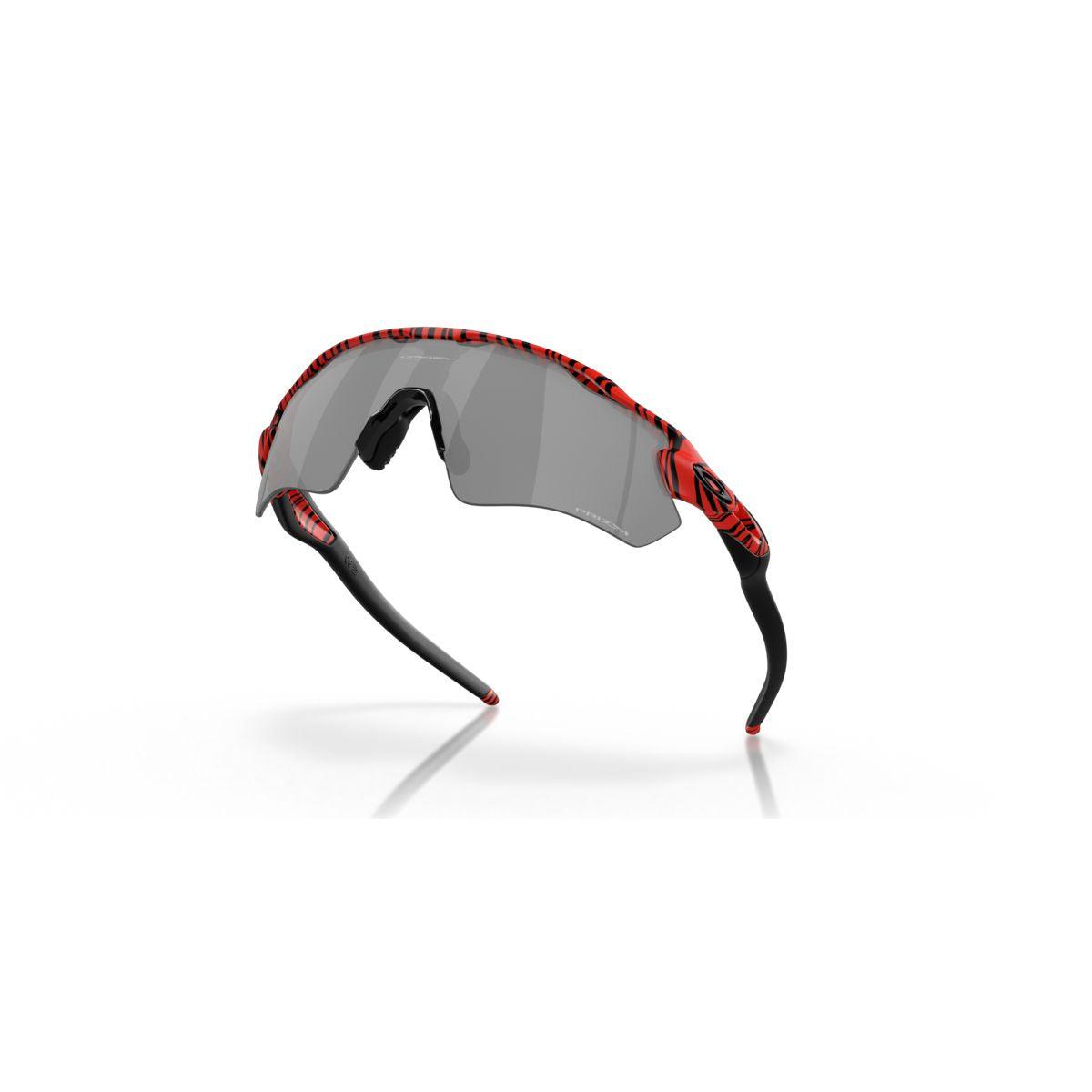 Oakley Radar EV Path Sunglasses - Red Tiger Frame with Prizm Black Lenses (Model 0OO9208 9208D1) for Cycling, Running & Outdoor Sports