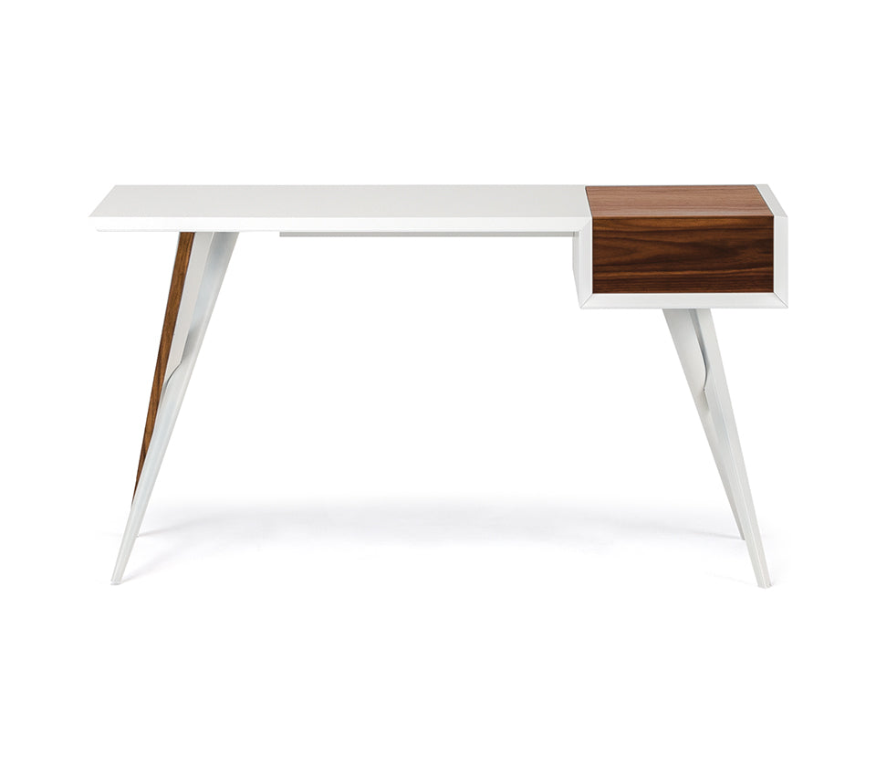 Cattelan Batik Desk - Modern Wooden Writing Desk for Home Office, Study & Workspace - Stylish & Durable Office Furniture for Professionals & Students