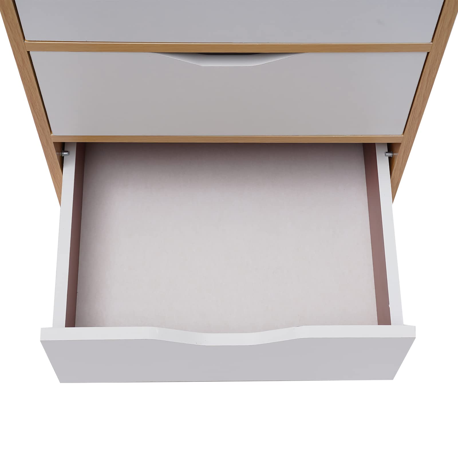 Modern Nightstand with 3 Drawers & Open Shelf Storage - Bedside Table for Bedroom, Dorm, Apartment - Easy Assembly Wooden Side Cabinet (Perfect for Storing Books, Lamps & Bedroom Essentials)