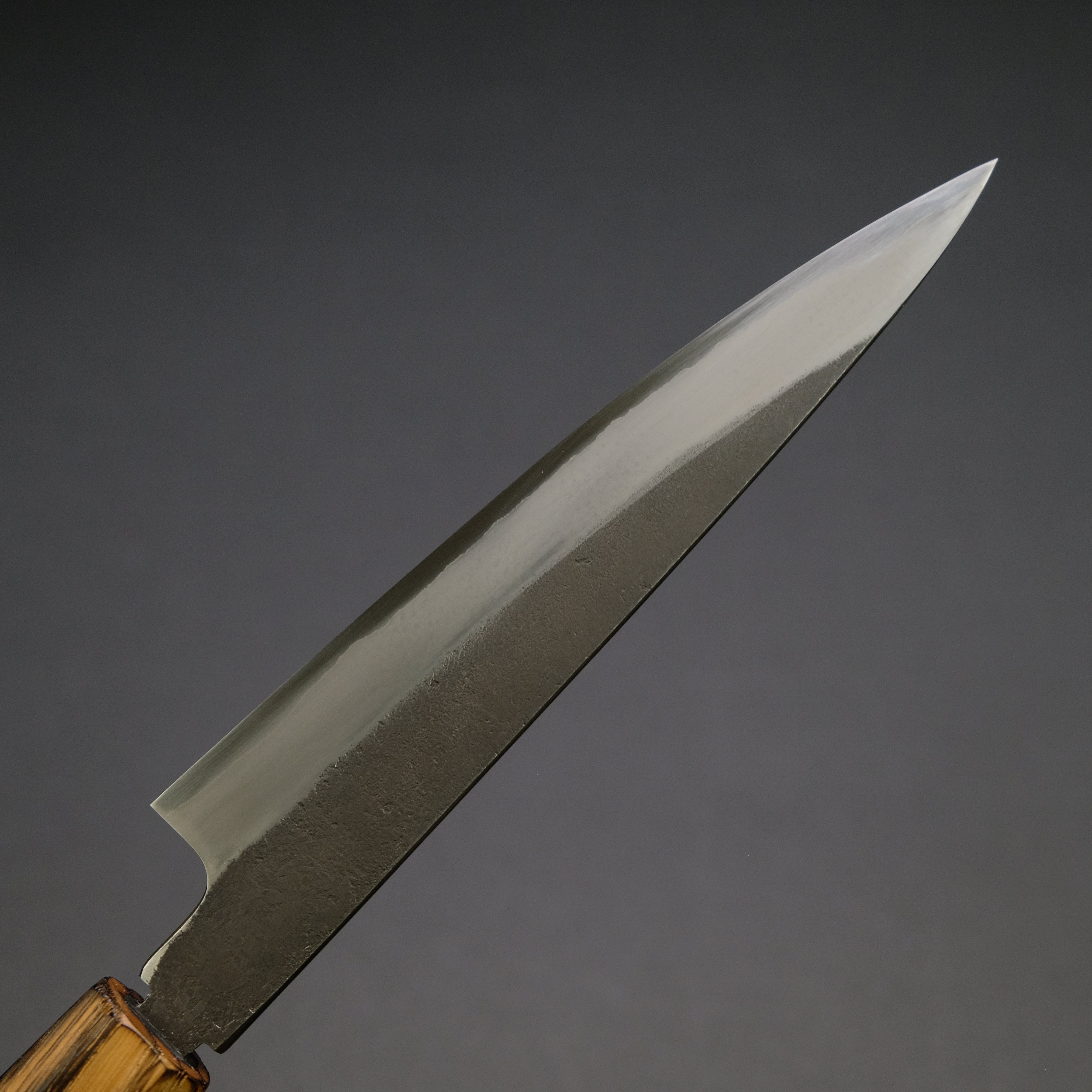 Konosuke MB White #2 Nashiji Kurouchi Petty Knife 150mm - Japanese Chef Knife with Khii Chestnut Handle - Perfect for Slicing, Peeling & Precision Kitchen Tasks