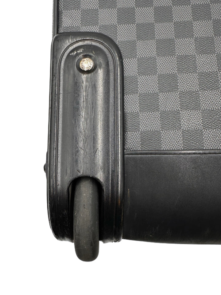 Louis Vuitton Damier Graphite Pegase Business Suitcase - Premium Carry-On Luggage for Business Travel & Executive Trips - Durable & Stylish Men's Travel Bag for Airplane & Office Use