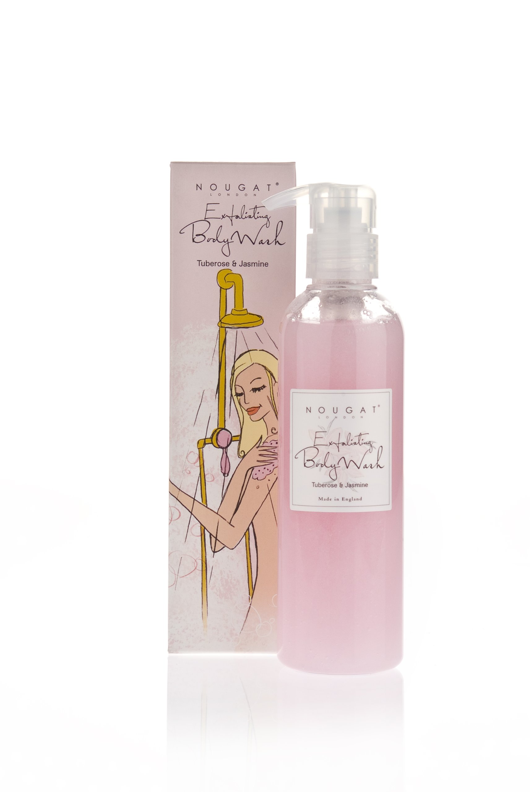 Nougat London Limited Exfoliating Body Wash - Gentle Exfoliating Cleanser for Smooth Skin | Perfect for Daily Shower & Spa Day