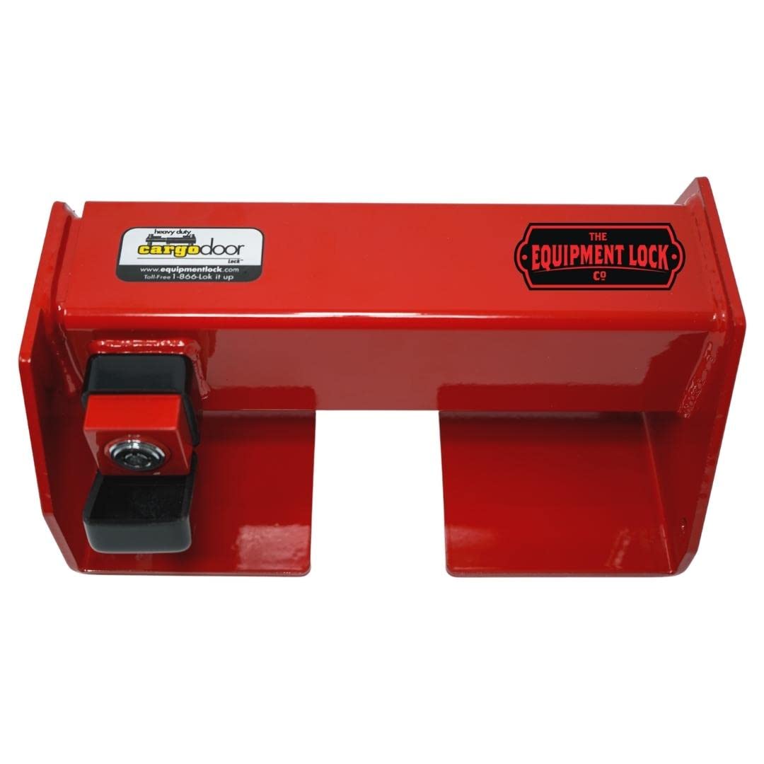 Heavy Duty Cargo Door Lock - Maximum Security Powder Coated Steel Shipping Container Lock - Semi Trailer & Truck Accessories - Keyed Differently for Enhanced Security - Ideal for Shipping Containers, Trailers, and Commercial Vehicles