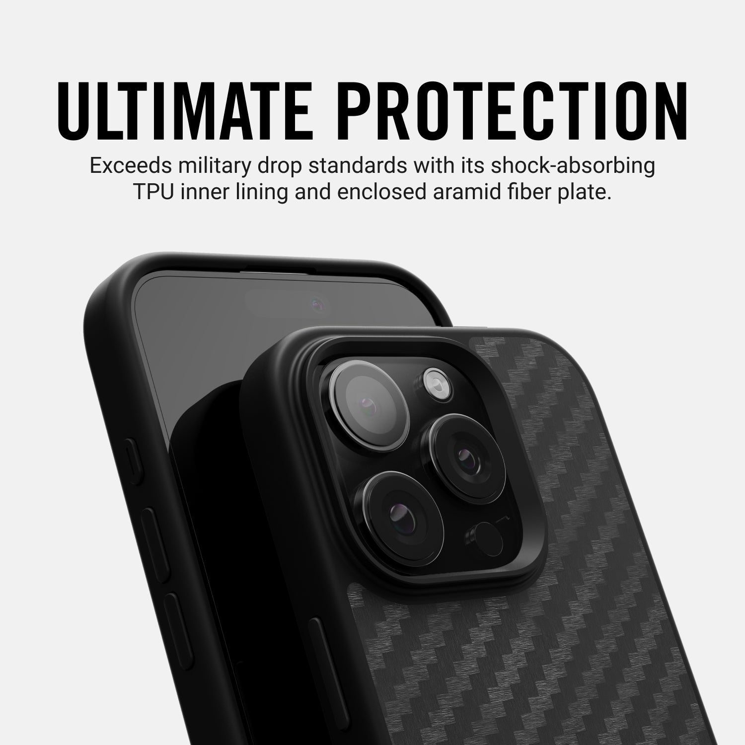 Premium Carbon Fiber iPhone 16 Plus Case - Slim Protective Cover for Everyday Use | Shockproof & Scratch Resistant | Perfect for Work, Travel & Outdoor Activities
