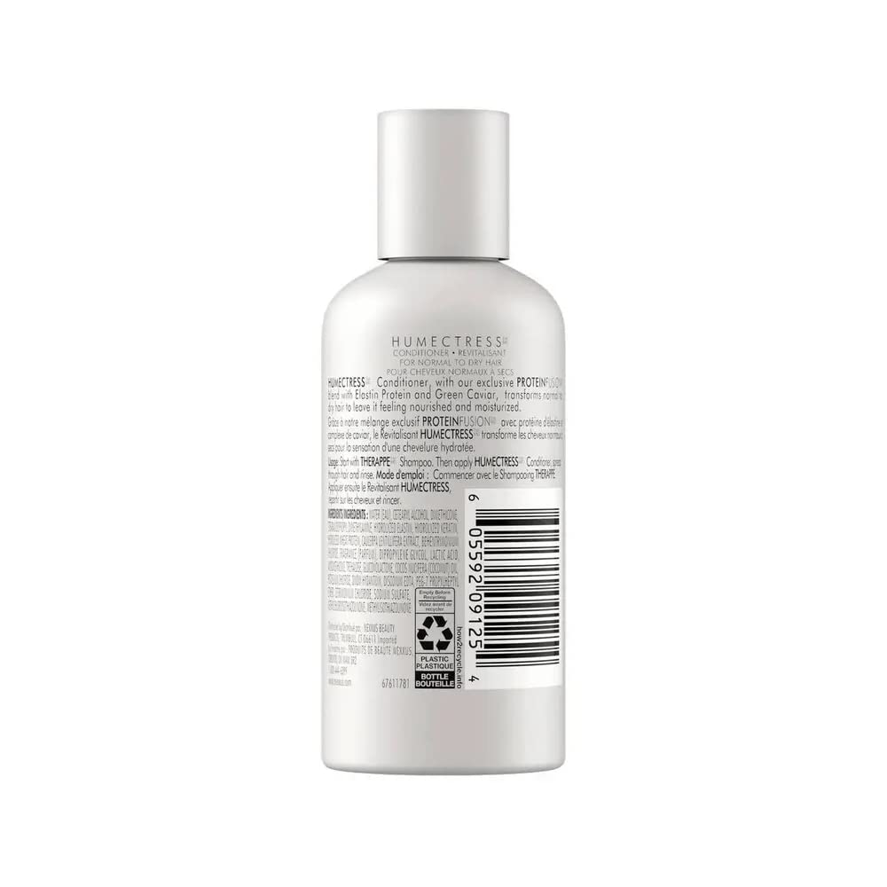 Nexxus Humectress Replenishing System Conditioner 3 oz - Travel Size Pack of 3 - Deep Hydrating Hair Treatment for Dry & Damaged Hair - Perfect for Vacation, Gym & On-the-Go Hair Care