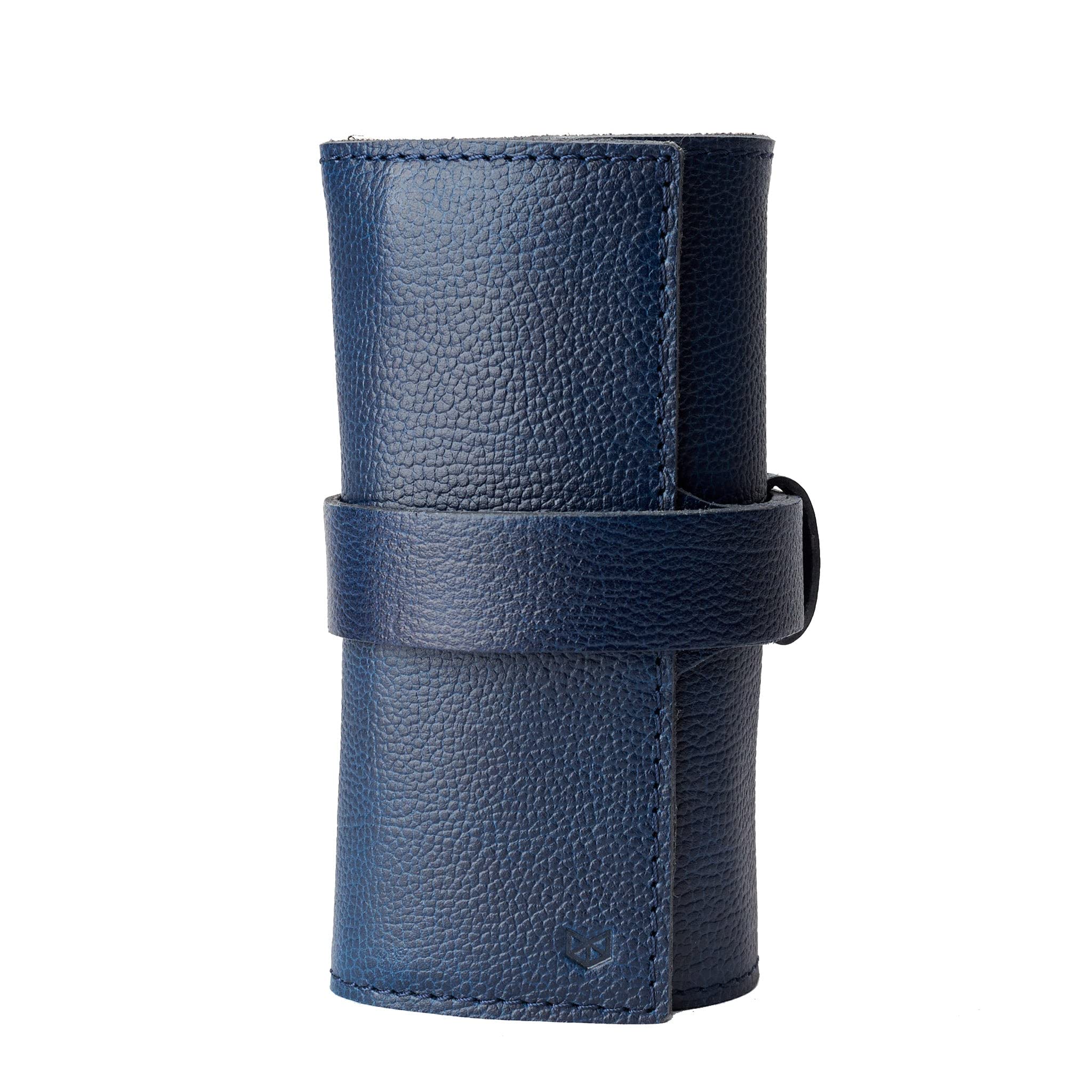 Luxury Leather Watch Roll for Men - 4 Watch Storage | Travel & Display Case for Apple Watch Bands