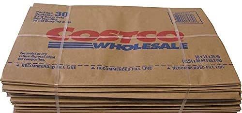 30 Gallon Heavy-Duty 2-Ply Self-Standing Lawn & Leaf Yard Waste Compost Paper Bags - 10 Pack for Easy Yard Cleanup & Eco-Friendly Disposal - Perfect for Fall Leaves, Grass Clippings & Garden Debris