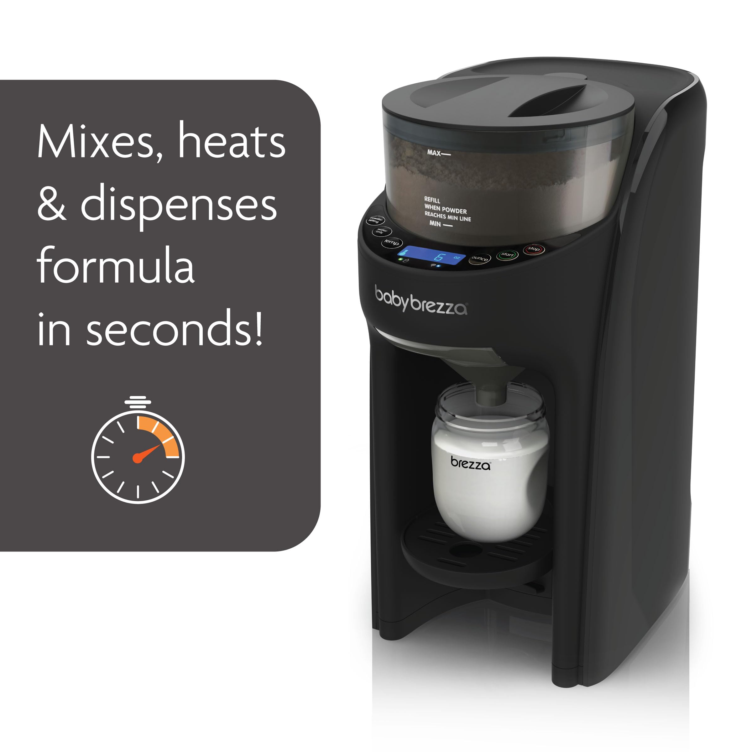Baby Brezza Formula Pro Advanced WiFi Formula Dispenser Machine - Instant Warm Baby Bottle Maker with Automatic Powder Mixing - Perfect for Night Feedings & On-the-Go Parents