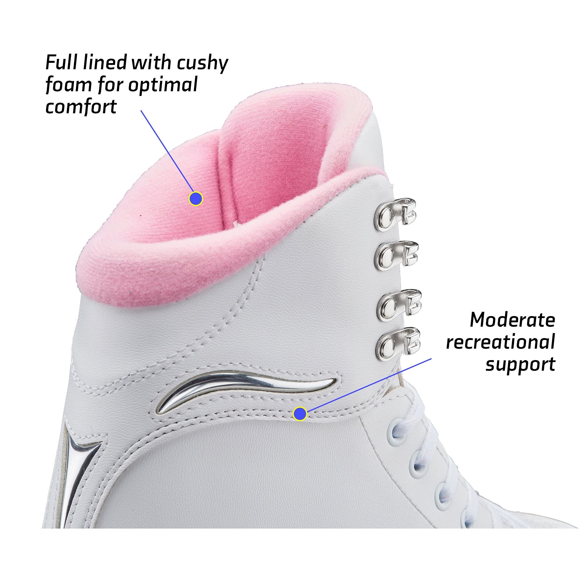 Jackson Ultima SoftSkate Women's Figure Skates - Premium Comfort for Recreational & Competitive Ice Skating - Perfect for Practice, Performances & Ice Rink Sessions
