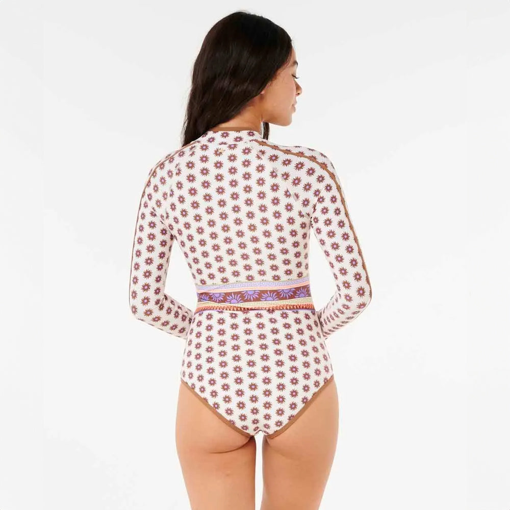 Rip Curl Women's Amare Long Sleeve UPF 50+ Surf Suit - Sun Protection Rashguard for Surfing, Swimming & Beach Activities