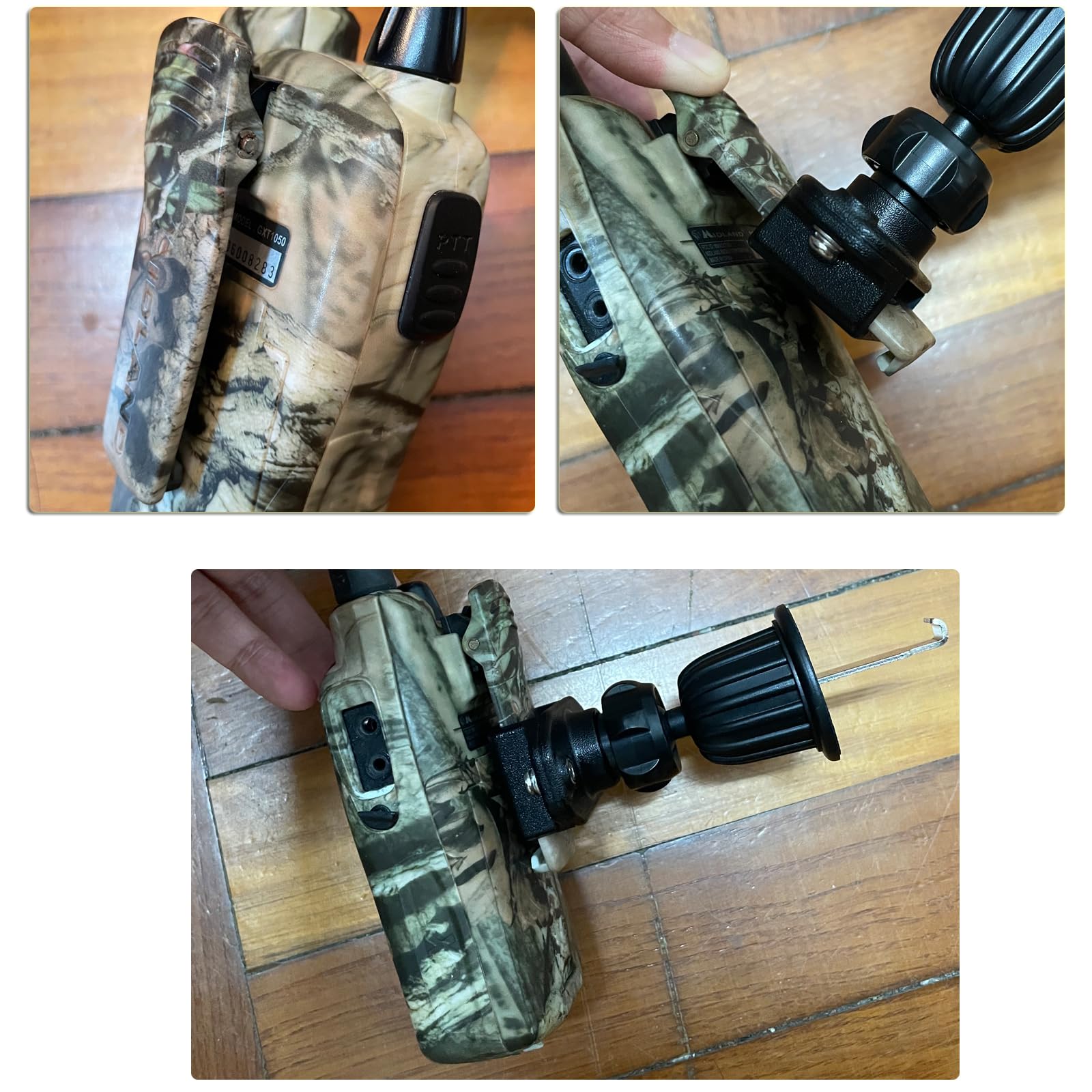 Durable Steel 2-Way Radio Belt Clip & Car Vent Mount Holder for Motorola, BaoFeng, Yaesu, Midland, Cobra, Uniden Walkie Talkies - Perfect for Construction, Security, Outdoor Adventures & Emergency Communication